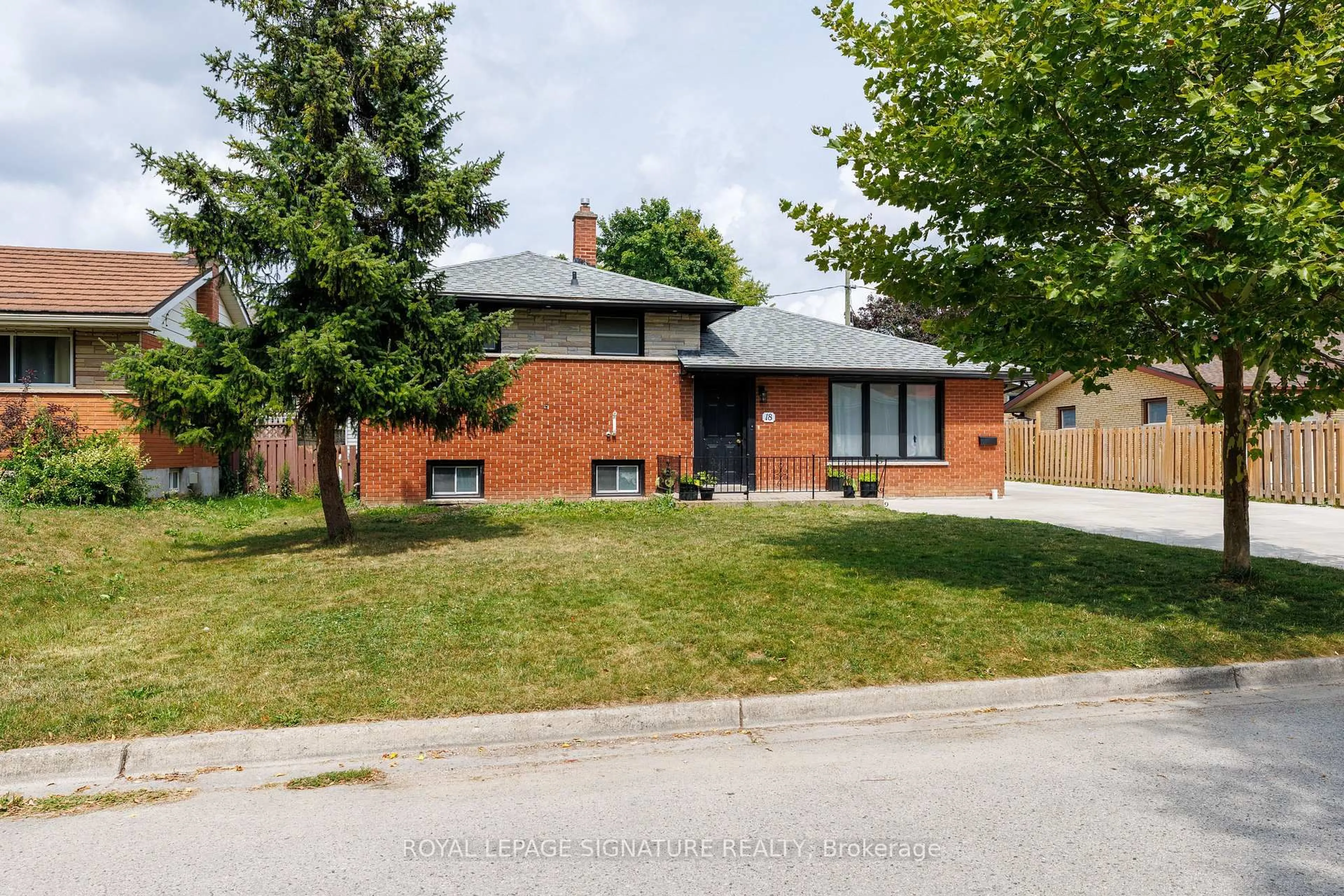 Home with brick exterior material, street for 18 Silverdale Cres, London South Ontario N5Z 4A4