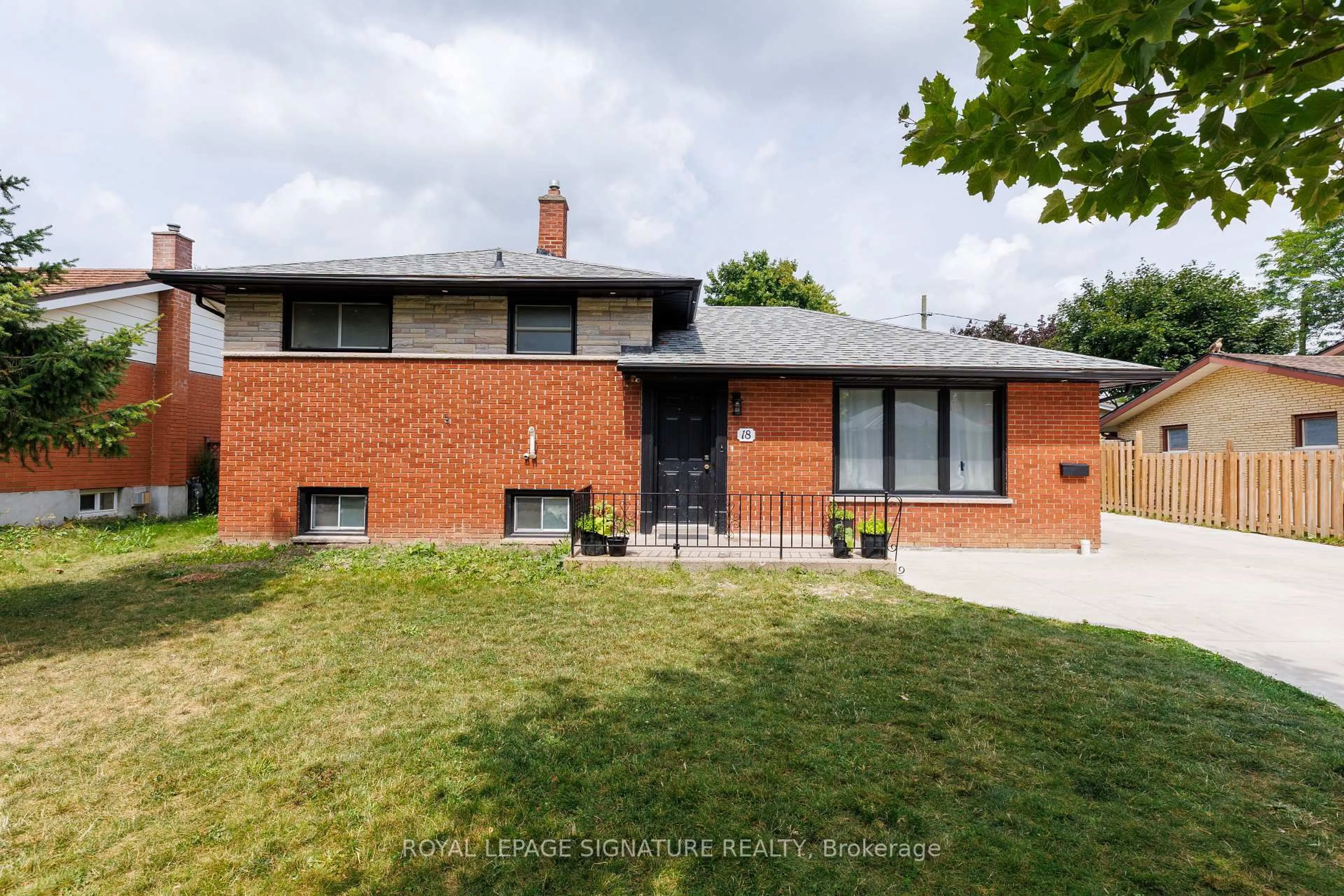 Home with brick exterior material, street for 18 Silverdale Cres, London South Ontario N5Z 4A4