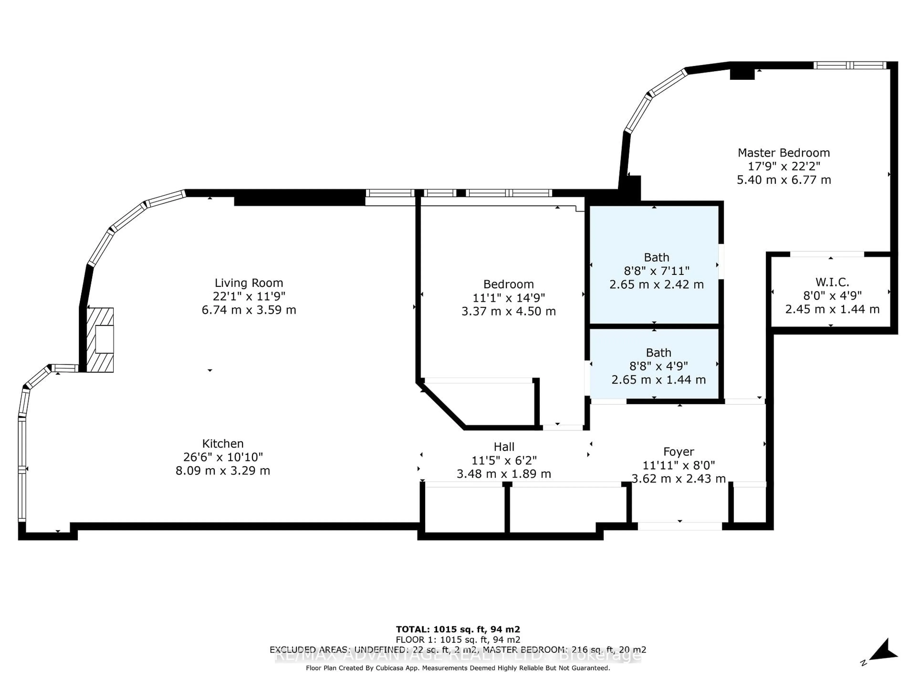 Floor plan for 7 Picton St #704, London East Ontario N6B 3N7