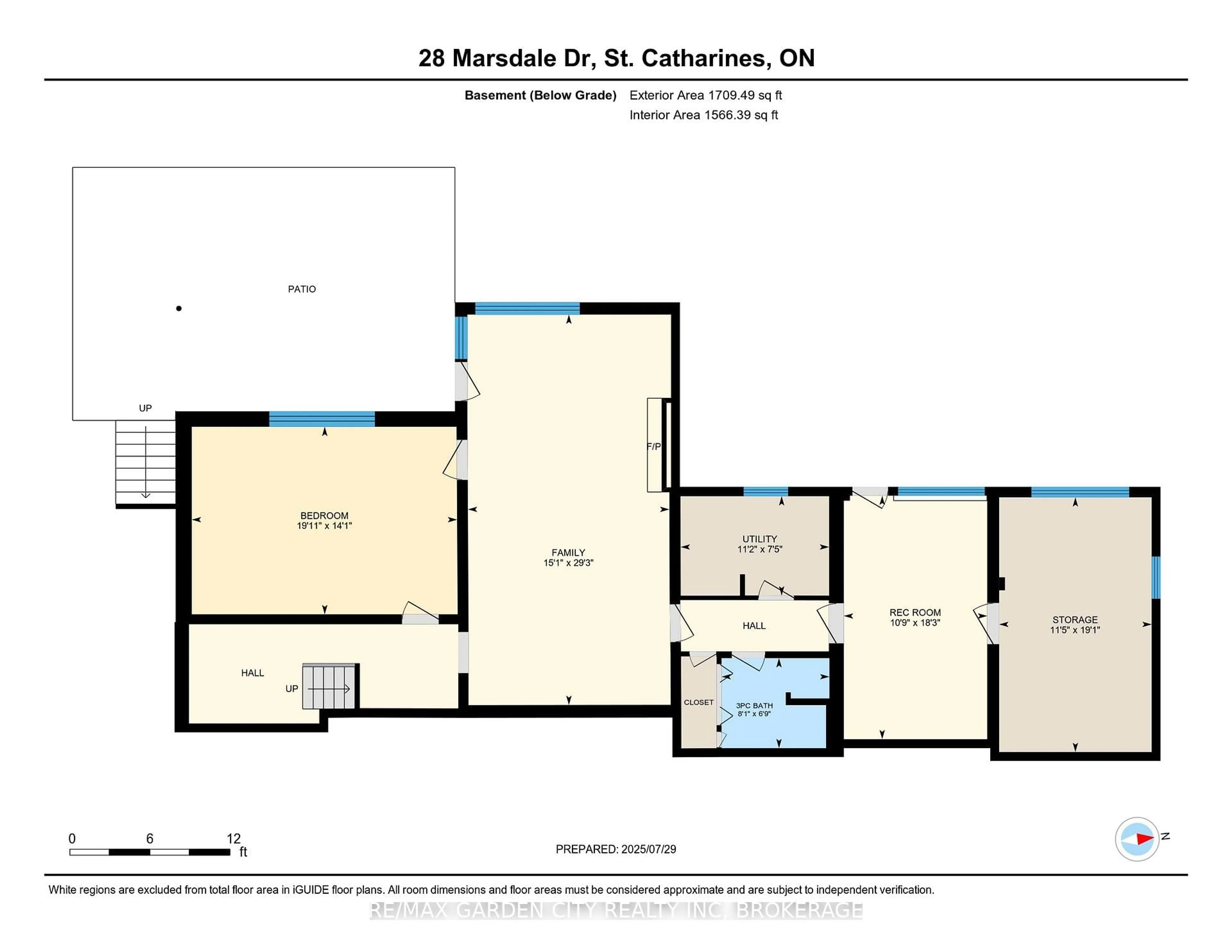 Floor plan for 28 MARSDALE Dr, St. Catharines Ontario L2T 3S3