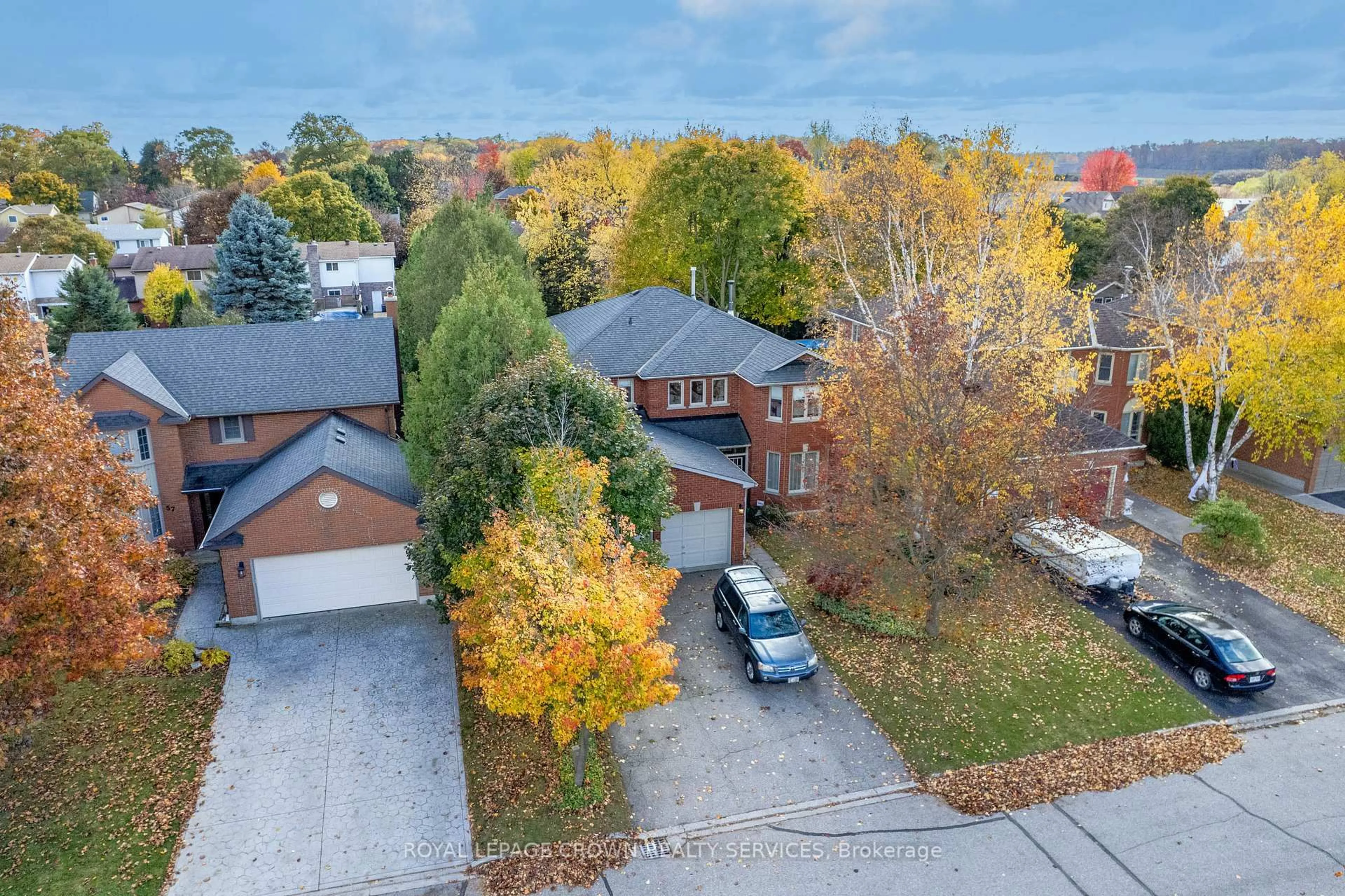 A pic from outside/outdoor area/front of a property/back of a property/a pic from drone, street for 61 Harwood Rd, Cambridge Ontario N1S 4R9