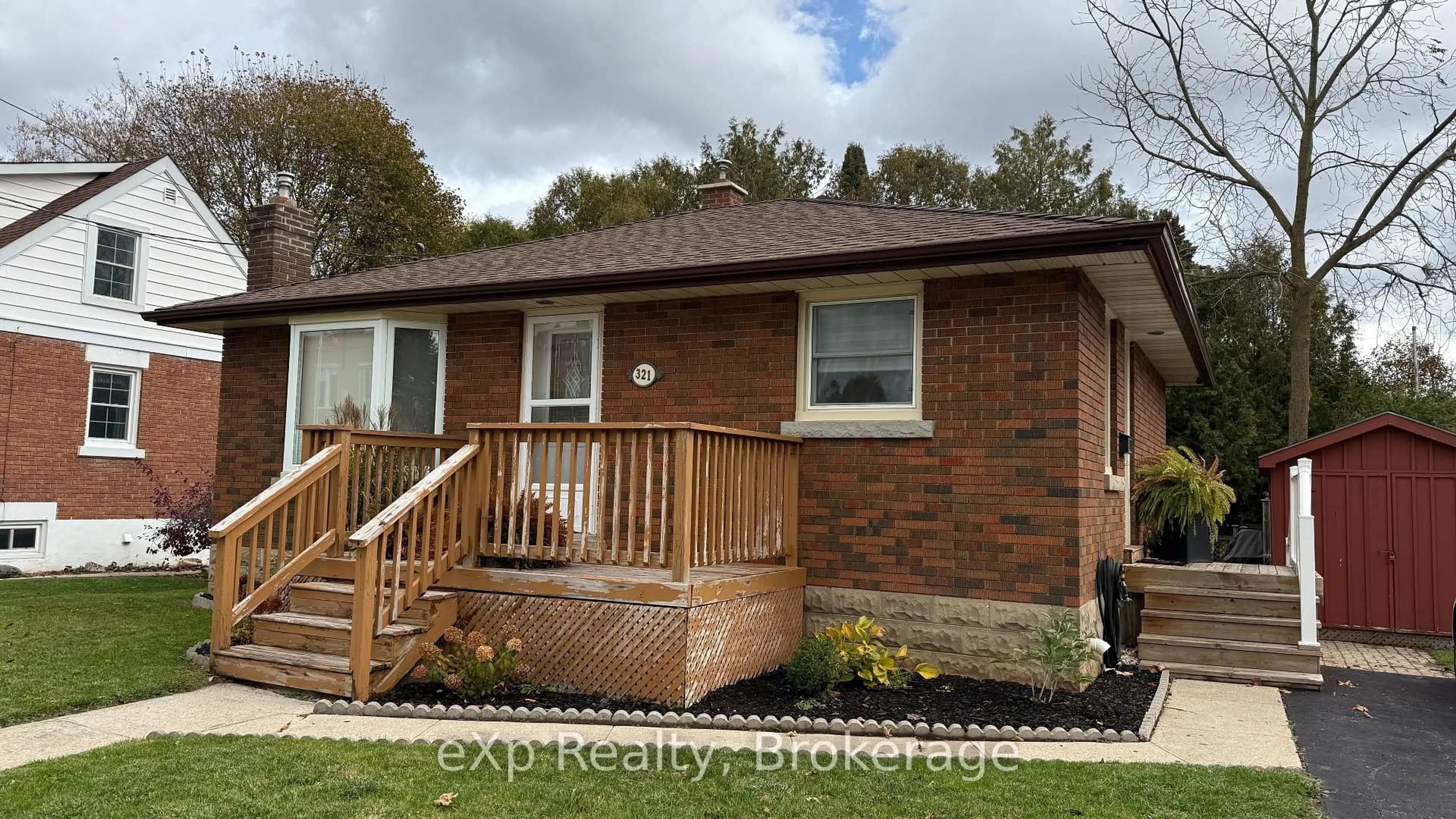 Home with brick exterior material, street for 321 10th Ave, Hanover Ontario N4N 2N4