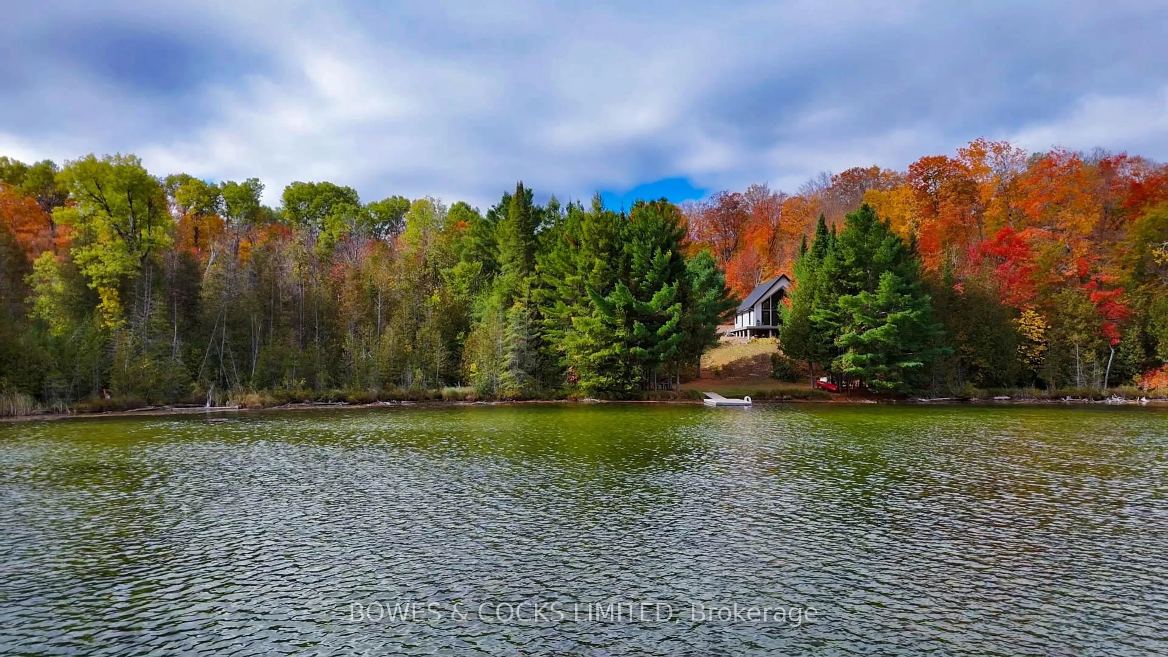 A pic from outside/outdoor area/front of a property/back of a property/a pic from drone, water/lake/river/ocean view for 12A Finnegan Lane, Coe Hill Ontario K0L 1P0