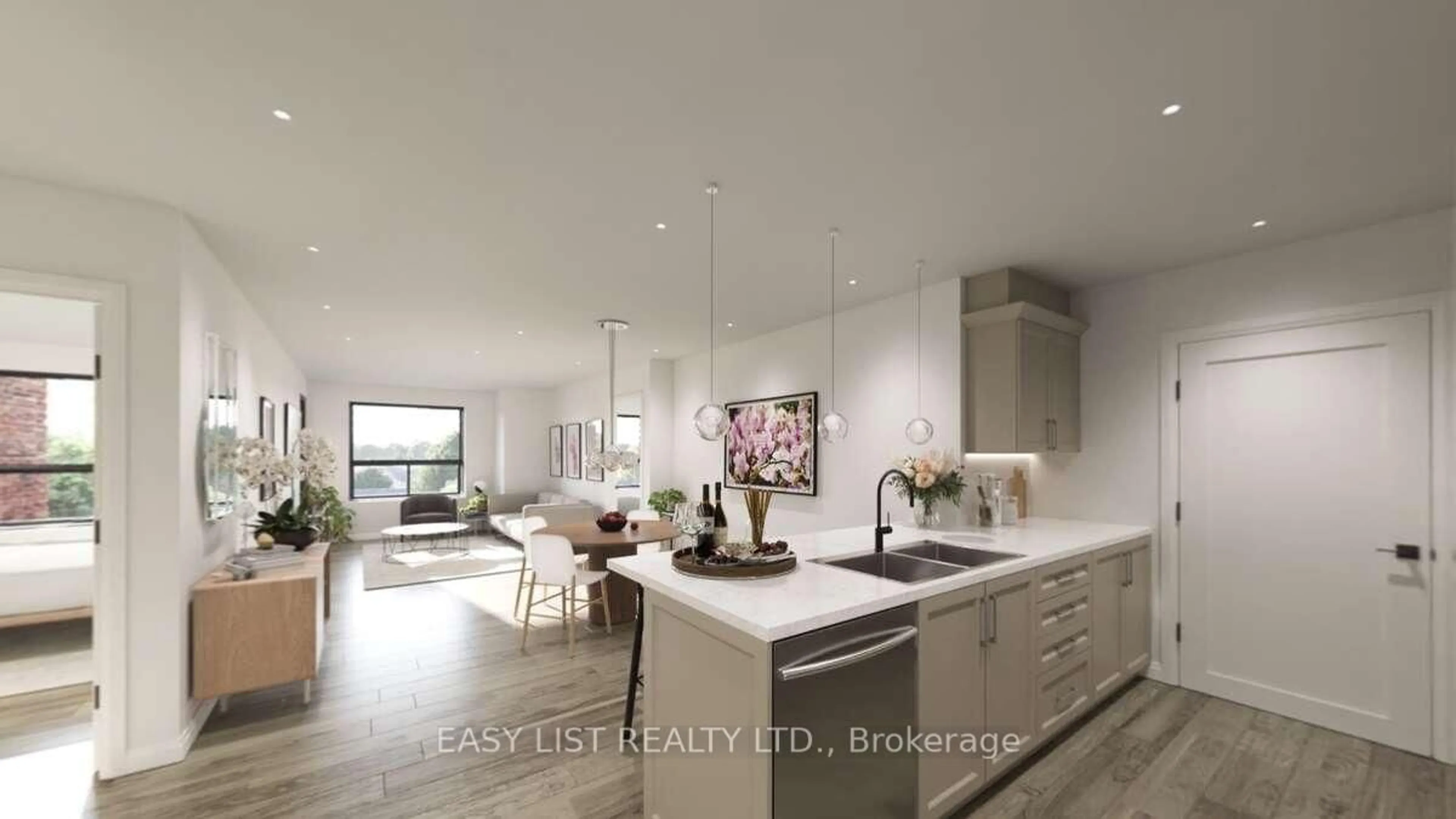 Open concept kitchen, unknown for 20 Green Arbour Way #110, Kawartha Lakes Ontario K9V 0E6