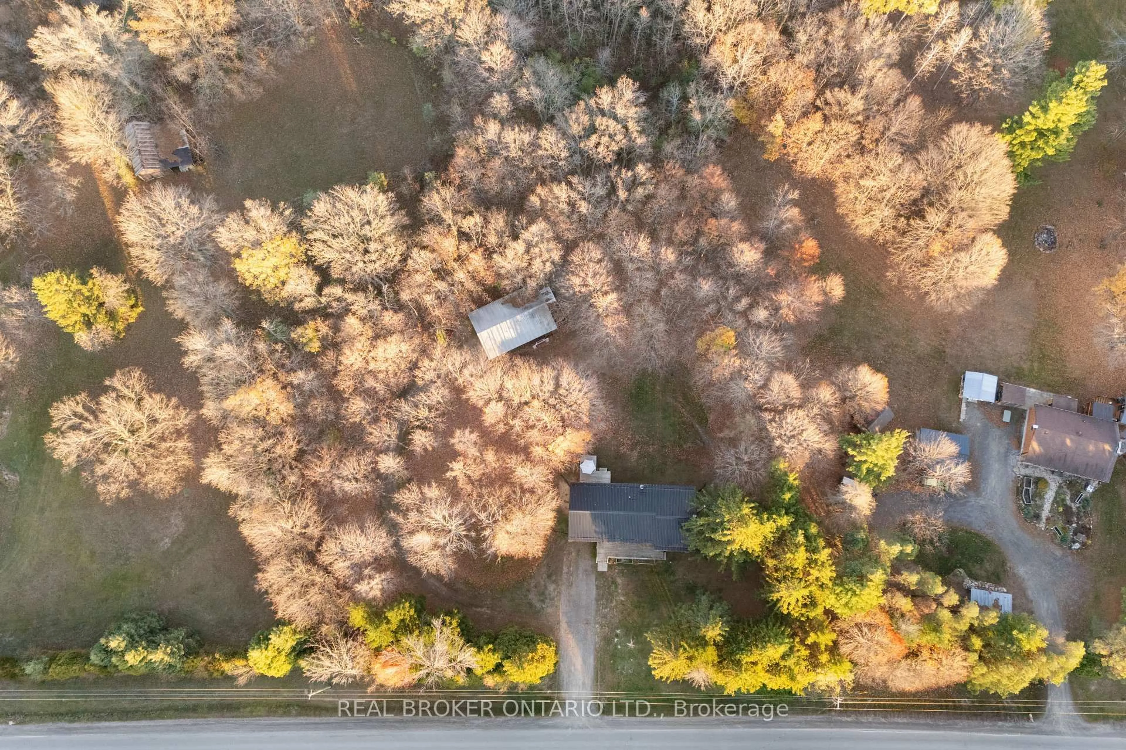 A pic from outside/outdoor area/front of a property/back of a property/a pic from drone, forest/trees view for 9061 County 44 Rd, Edwardsburgh/Cardinal Ontario K0E 1X0