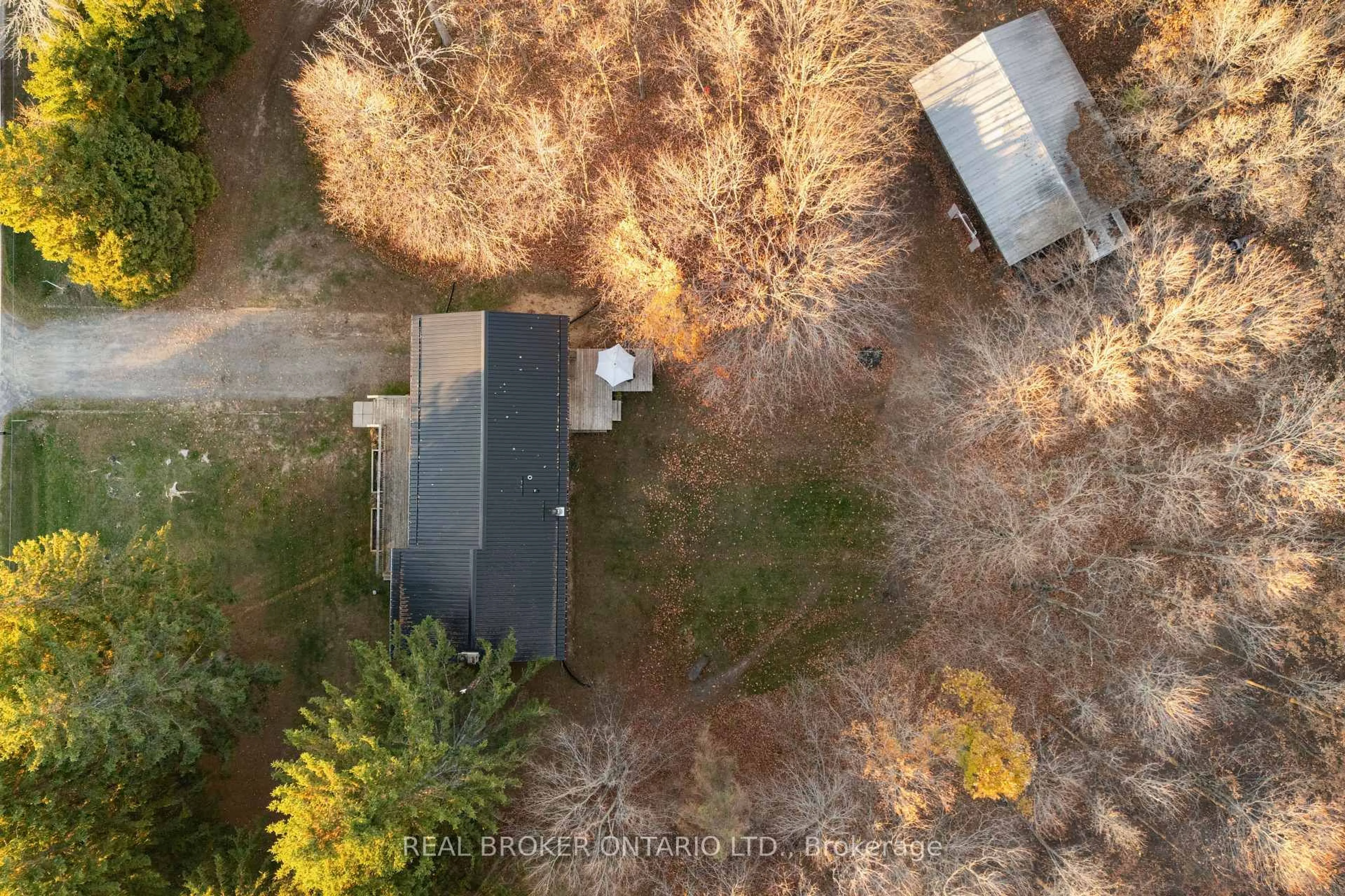 A pic from outside/outdoor area/front of a property/back of a property/a pic from drone, forest/trees view for 9061 County 44 Rd, Edwardsburgh/Cardinal Ontario K0E 1X0