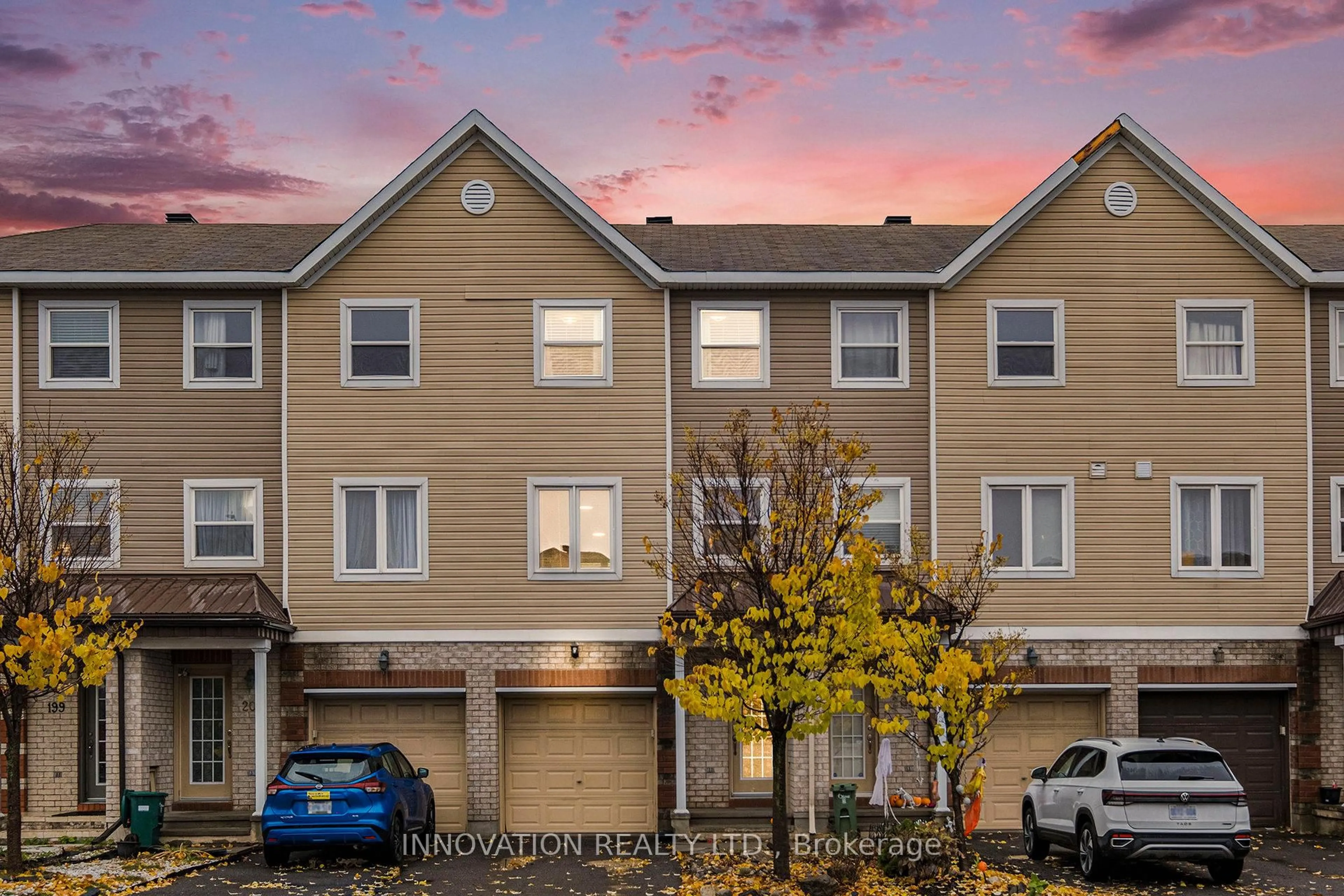 Home with vinyl exterior material, street for 203 Kennevale Dr, Ottawa Ontario K2J 0C3