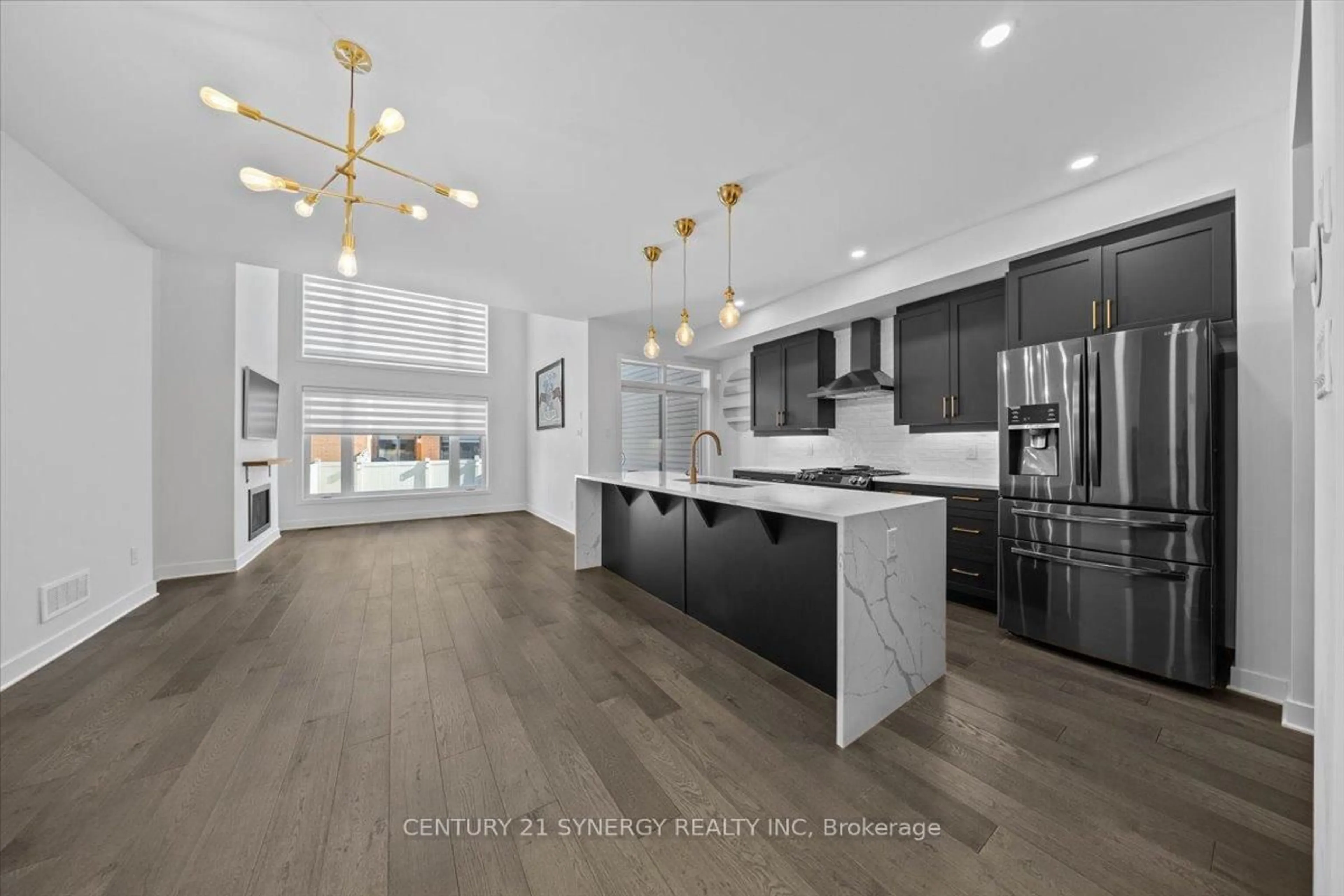 Open concept kitchen, ceramic/tile floor for 92 Longworth Ave, Ottawa Ontario K1T 0S7