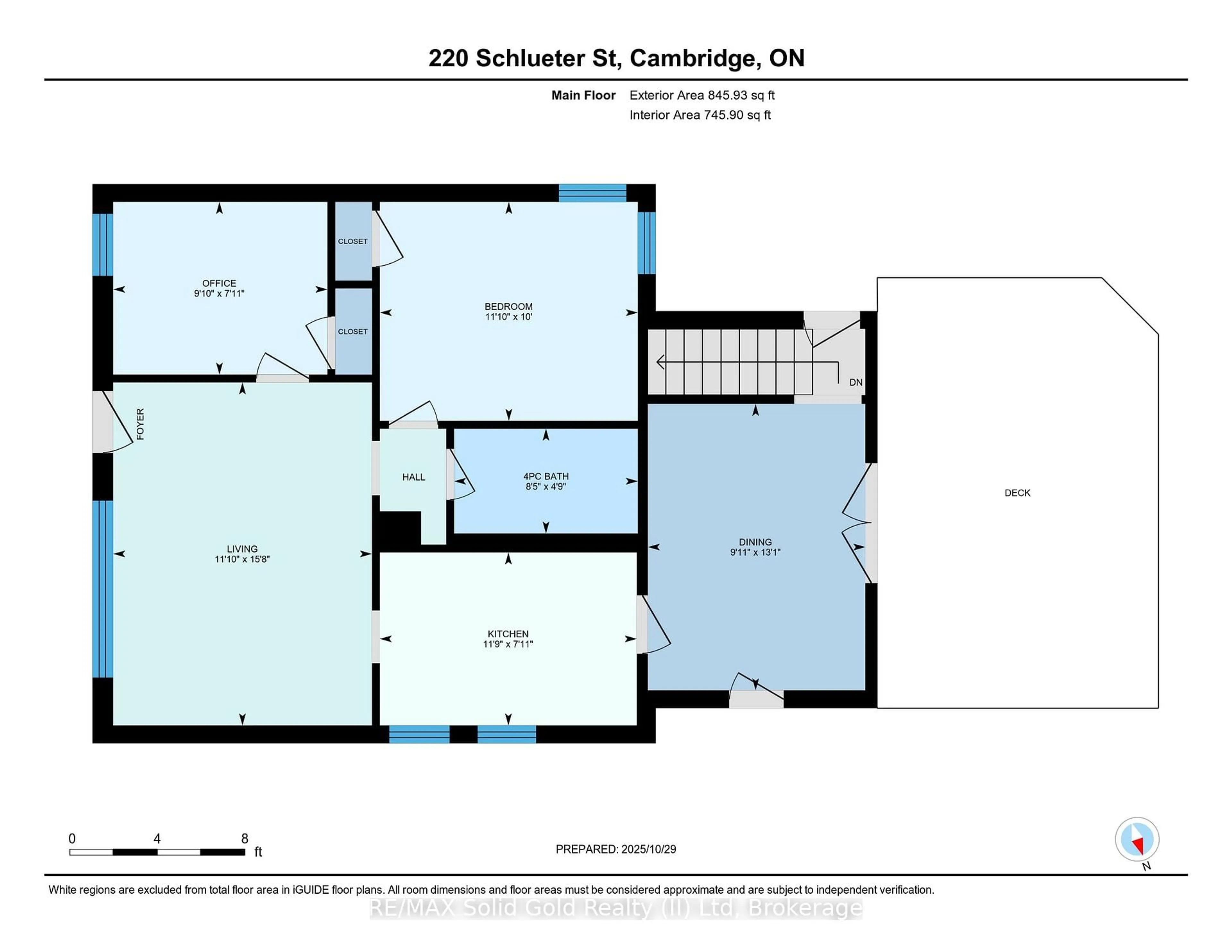 Floor plan for 220 Schlueter St, Cambridge Ontario N3H 4B5