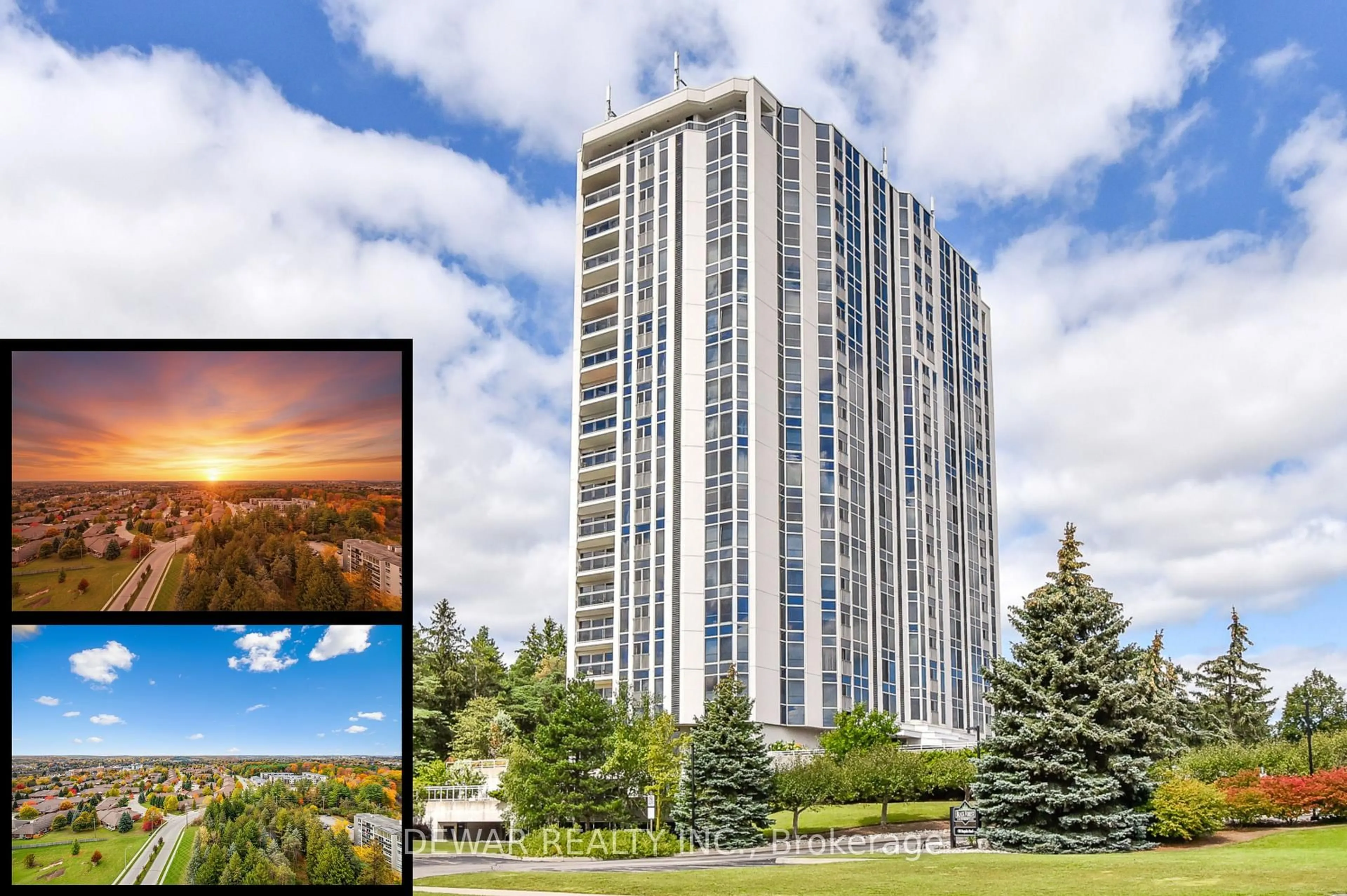 A pic from outside/outdoor area/front of a property/back of a property/a pic from drone, building for 190 Hespeler Rd #1902, Cambridge Ontario N1R 8B8