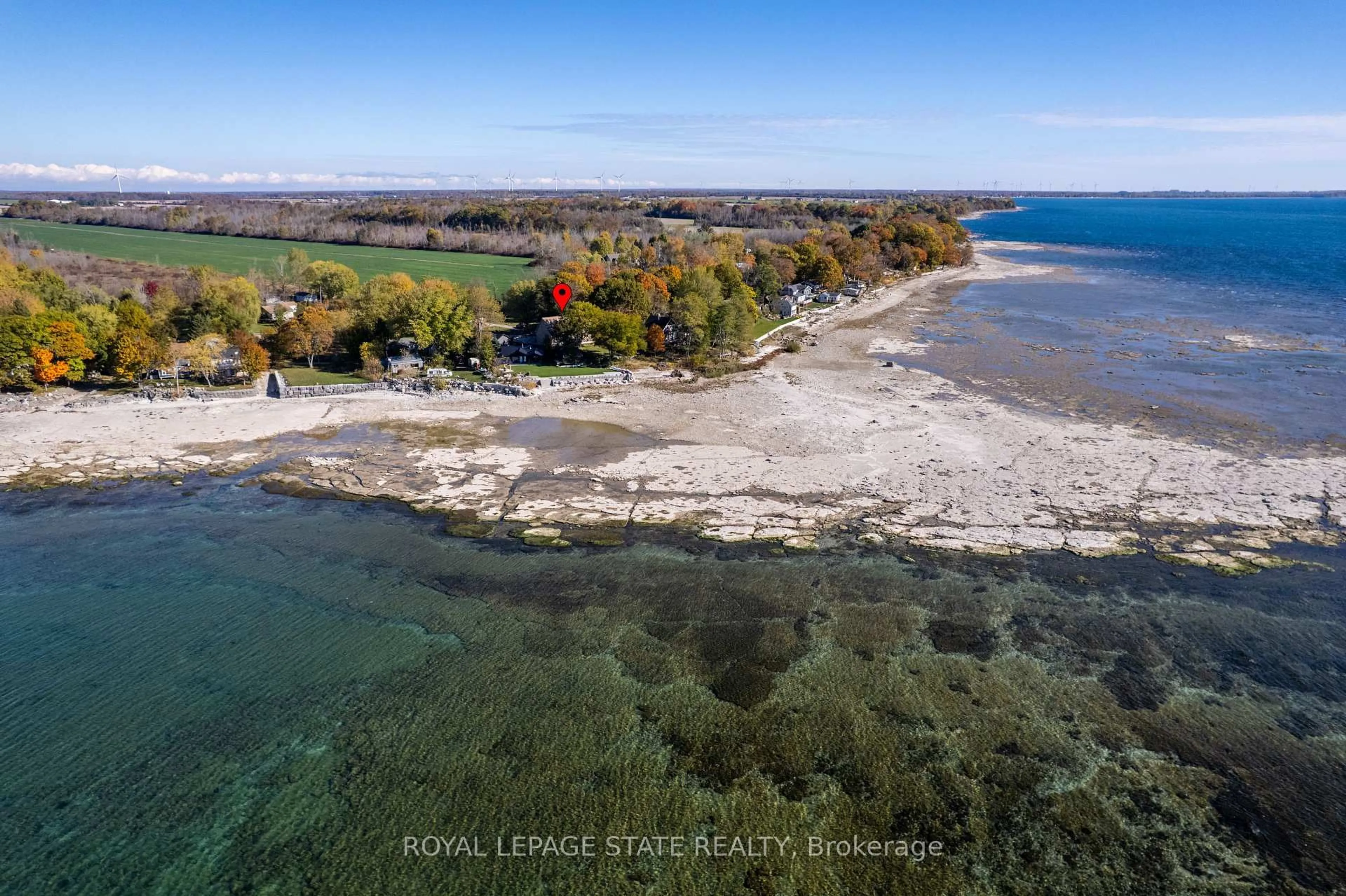 A pic from outside/outdoor area/front of a property/back of a property/a pic from drone, water/lake/river/ocean view for 739 Sandy Bay Rd, Haldimand Ontario N1A 2W6