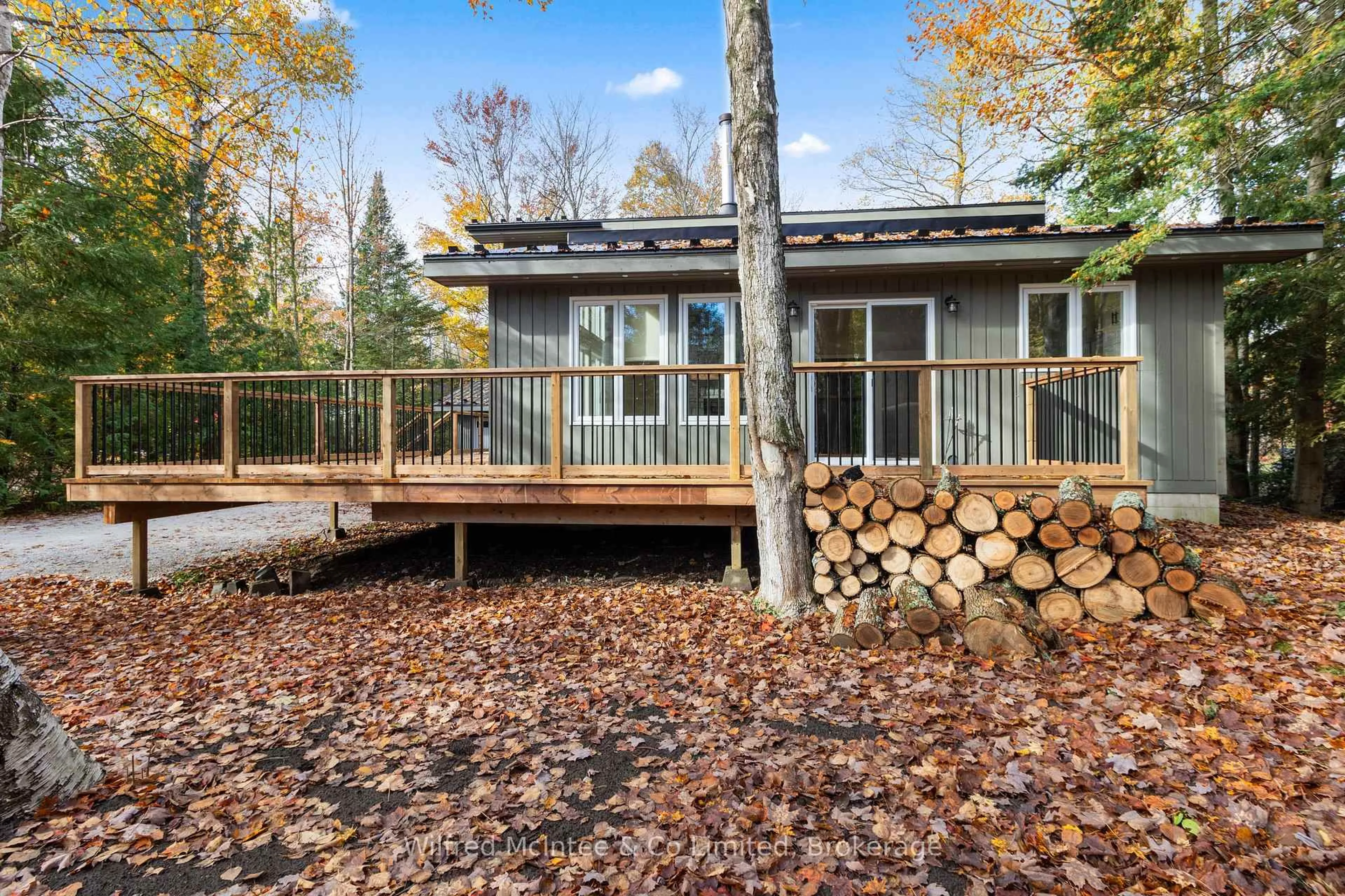 Patio, forest/trees view for 40 Rolling Hills Dr, South Bruce Peninsula Ontario N0H 2T0