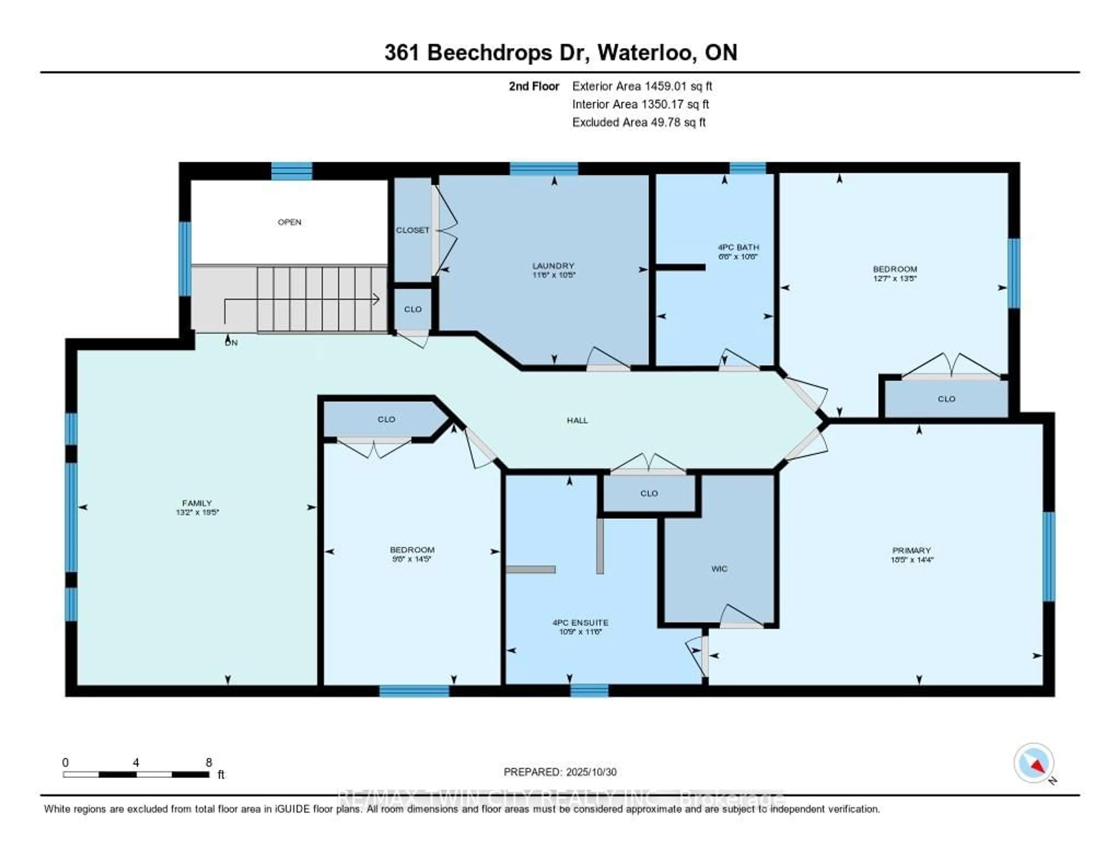 Floor plan for 361 Beechdrops Dr, Waterloo Ontario N2V 0E8