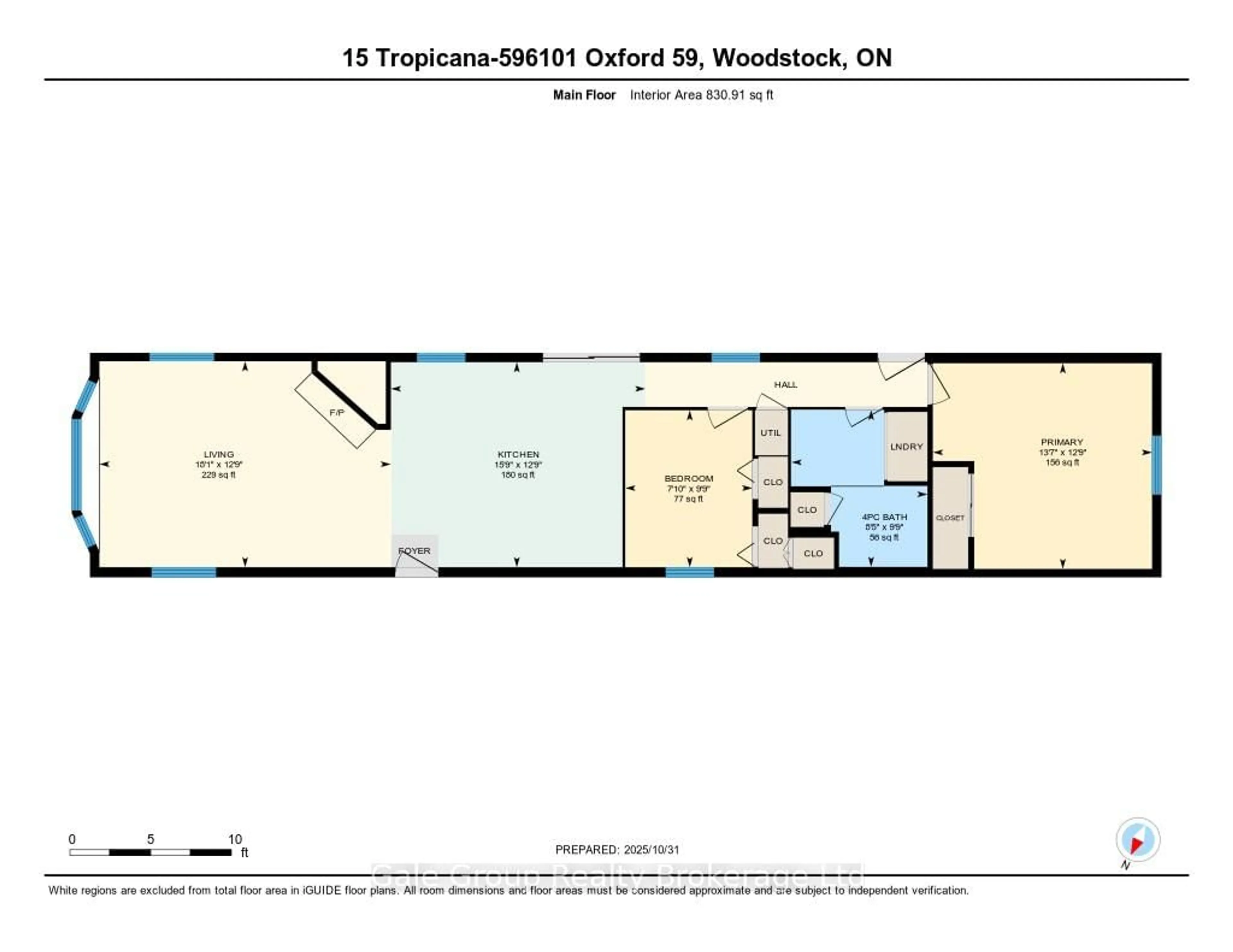 Floor plan for 596101 Hwy 59 Tropicana #15 Cres, East Zorra-Tavistock Ontario N4P 7W1