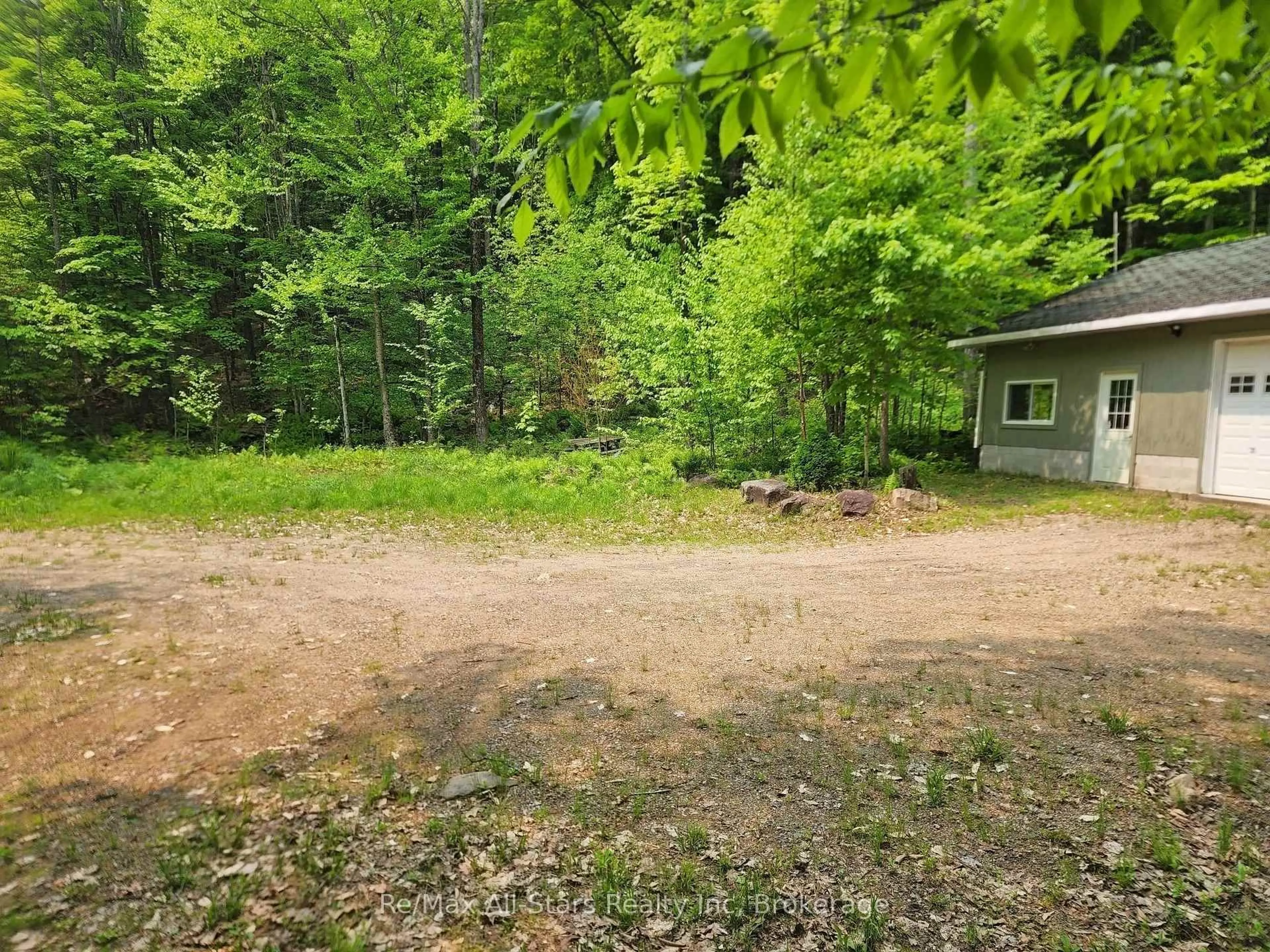 A pic from outside/outdoor area/front of a property/back of a property/a pic from drone, forest/trees view for 1028 Ronville Rd, Lake of Bays Ontario P0A 1H0