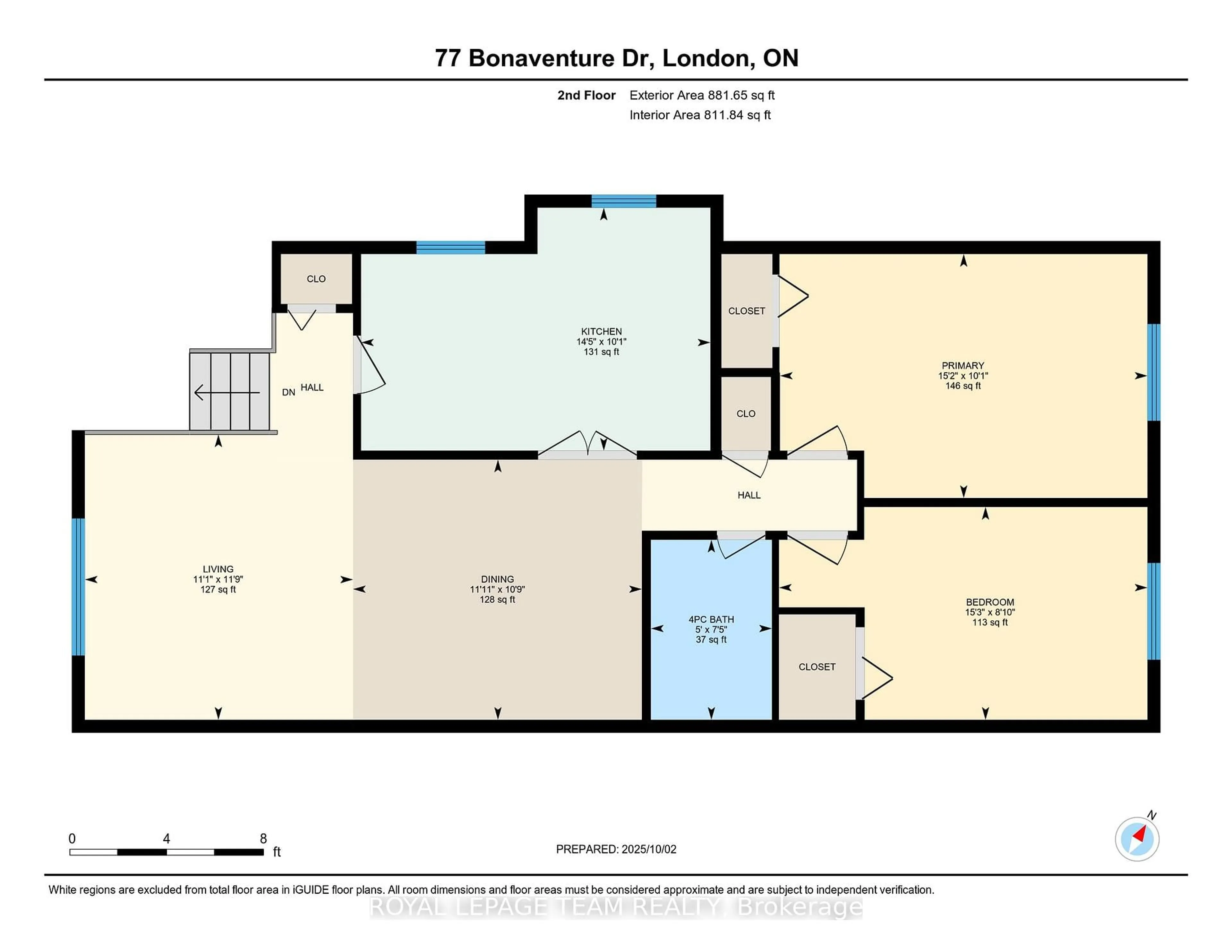 Floor plan for 77 Bonaventure Dr, London East Ontario N5V 4A7