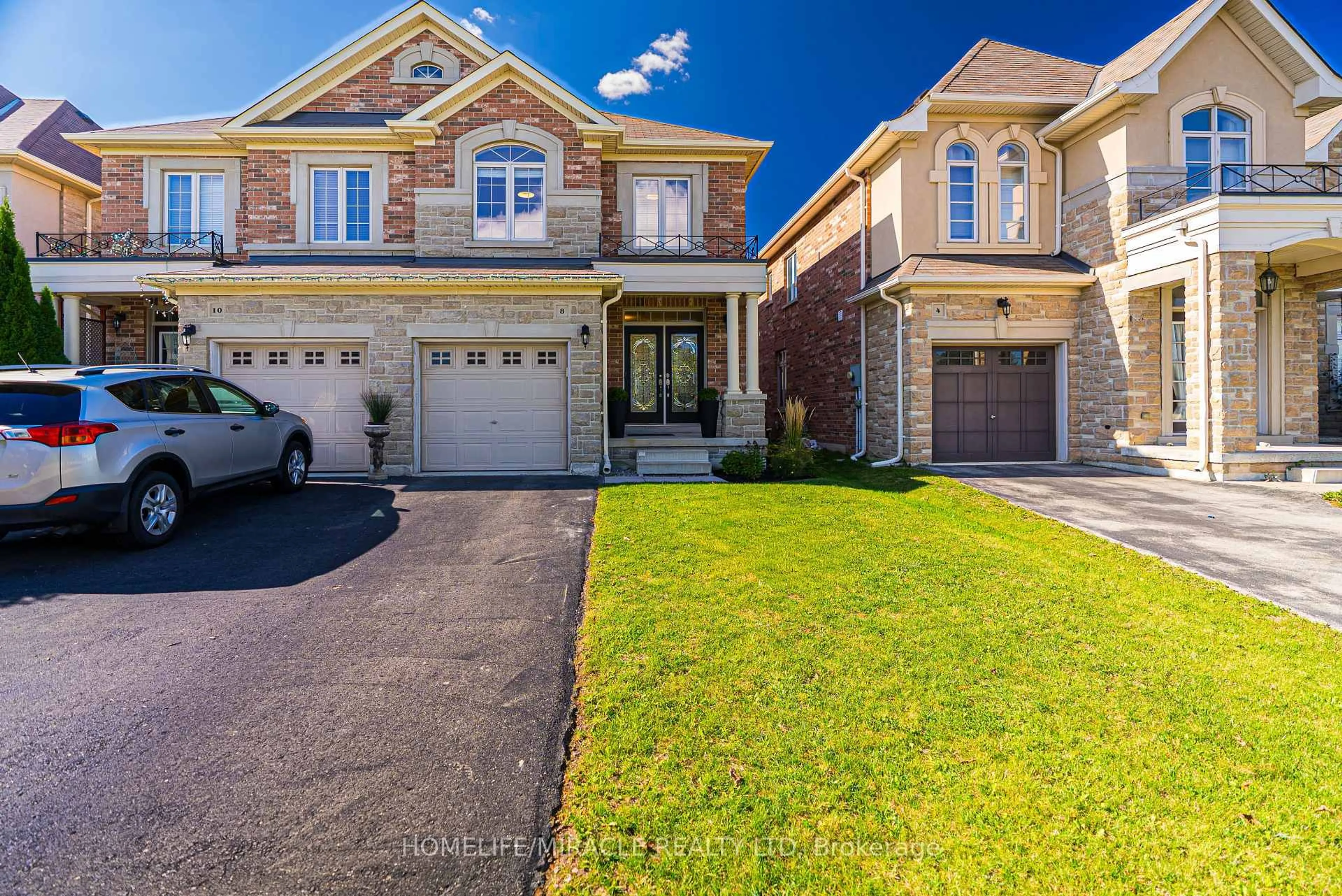 Home with brick exterior material, street for 8 Summerberry Way, Hamilton Ontario L9B 0G2
