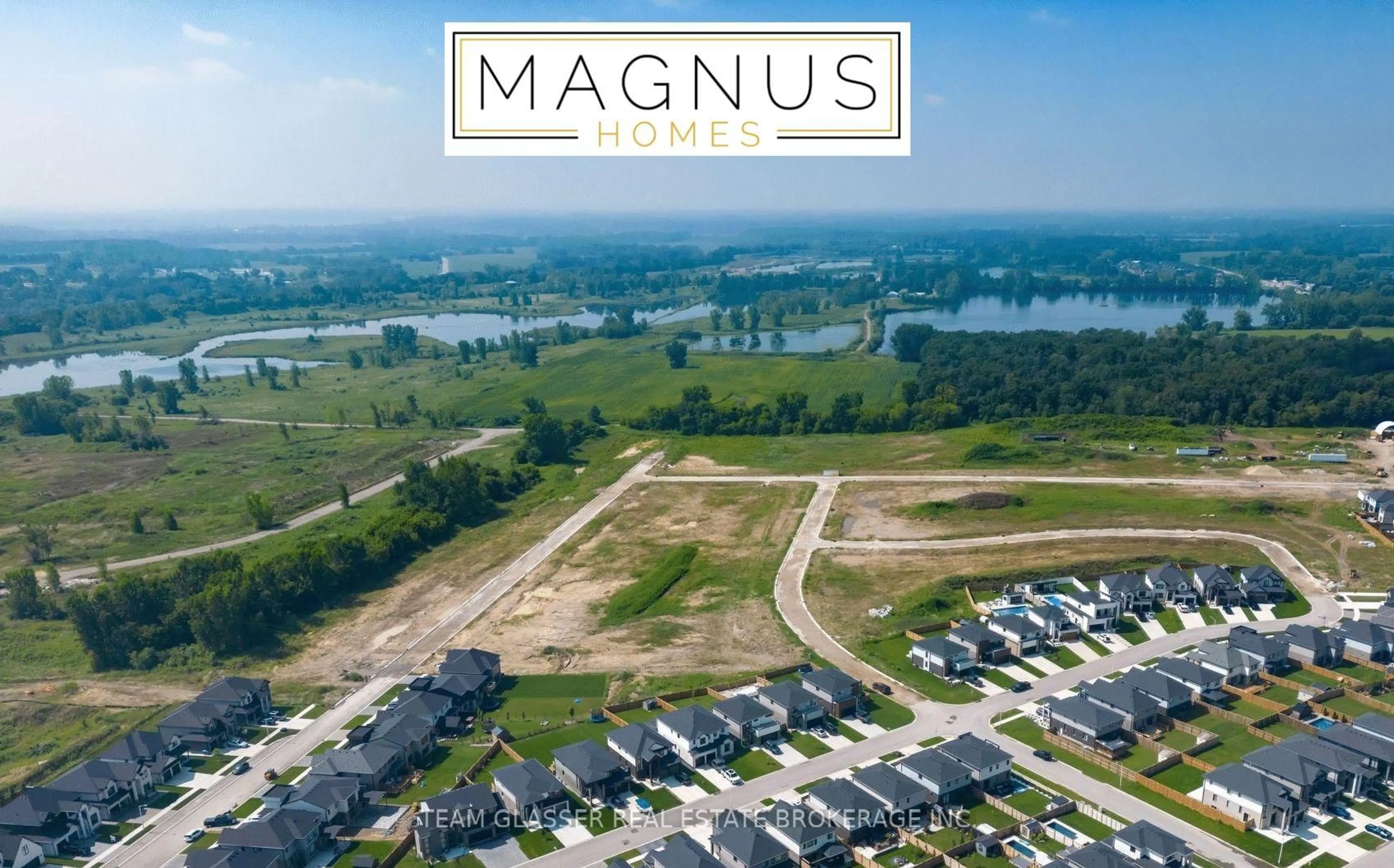 A pic from outside/outdoor area/front of a property/back of a property/a pic from drone, water/lake/river/ocean view for 70 (Lot 94) Benner Blvd, Middlesex Centre Ontario N0L 1R0