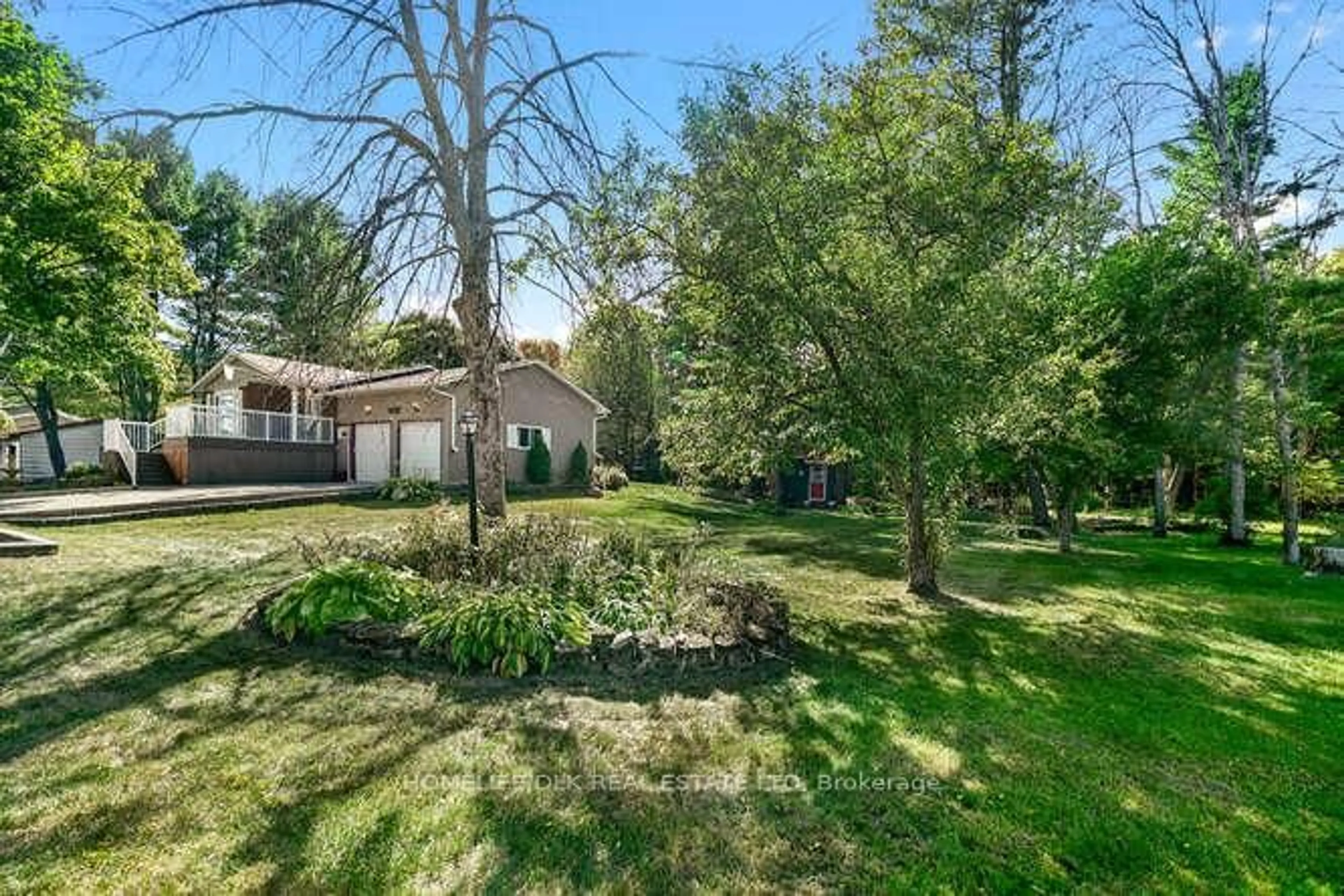 A pic from outside/outdoor area/front of a property/back of a property/a pic from drone, forest/trees view for 224 County Rd 5 Rd, Front of Yonge Ontario K0E 1R0