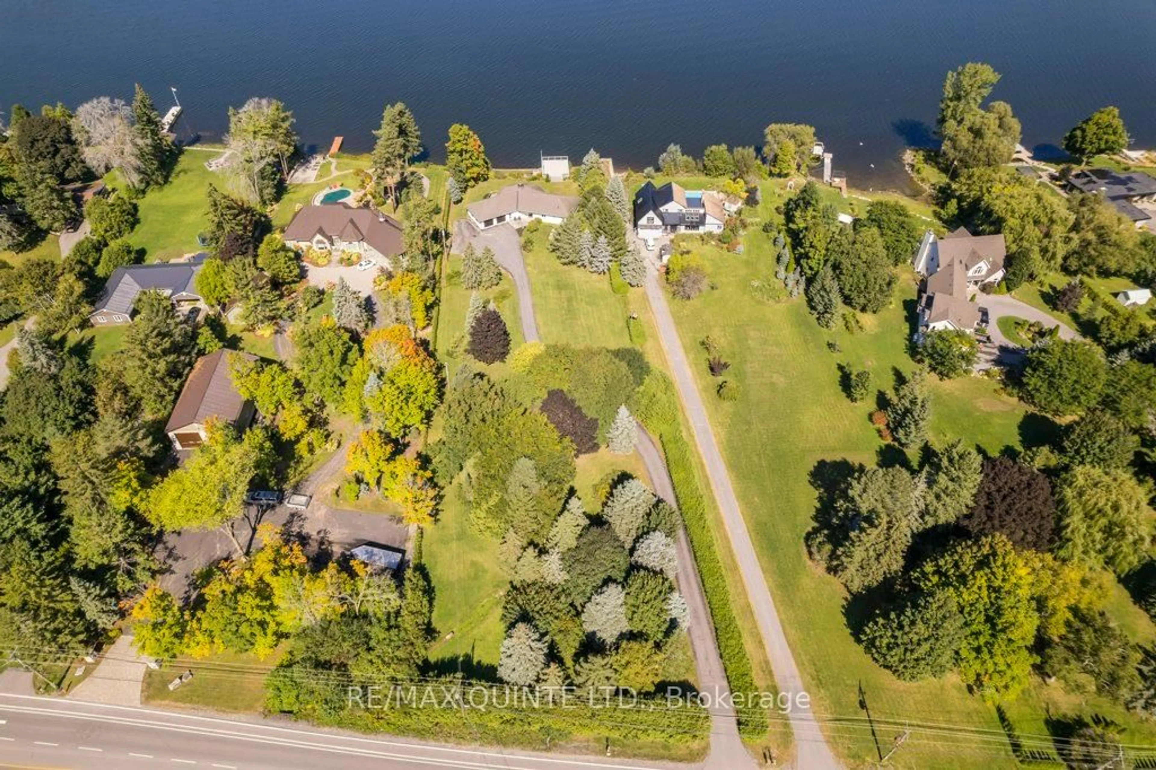 A pic from outside/outdoor area/front of a property/back of a property/a pic from drone, water/lake/river/ocean view for 1190 County 3 Rd, Prince Edward County Ontario K8N 4Z1
