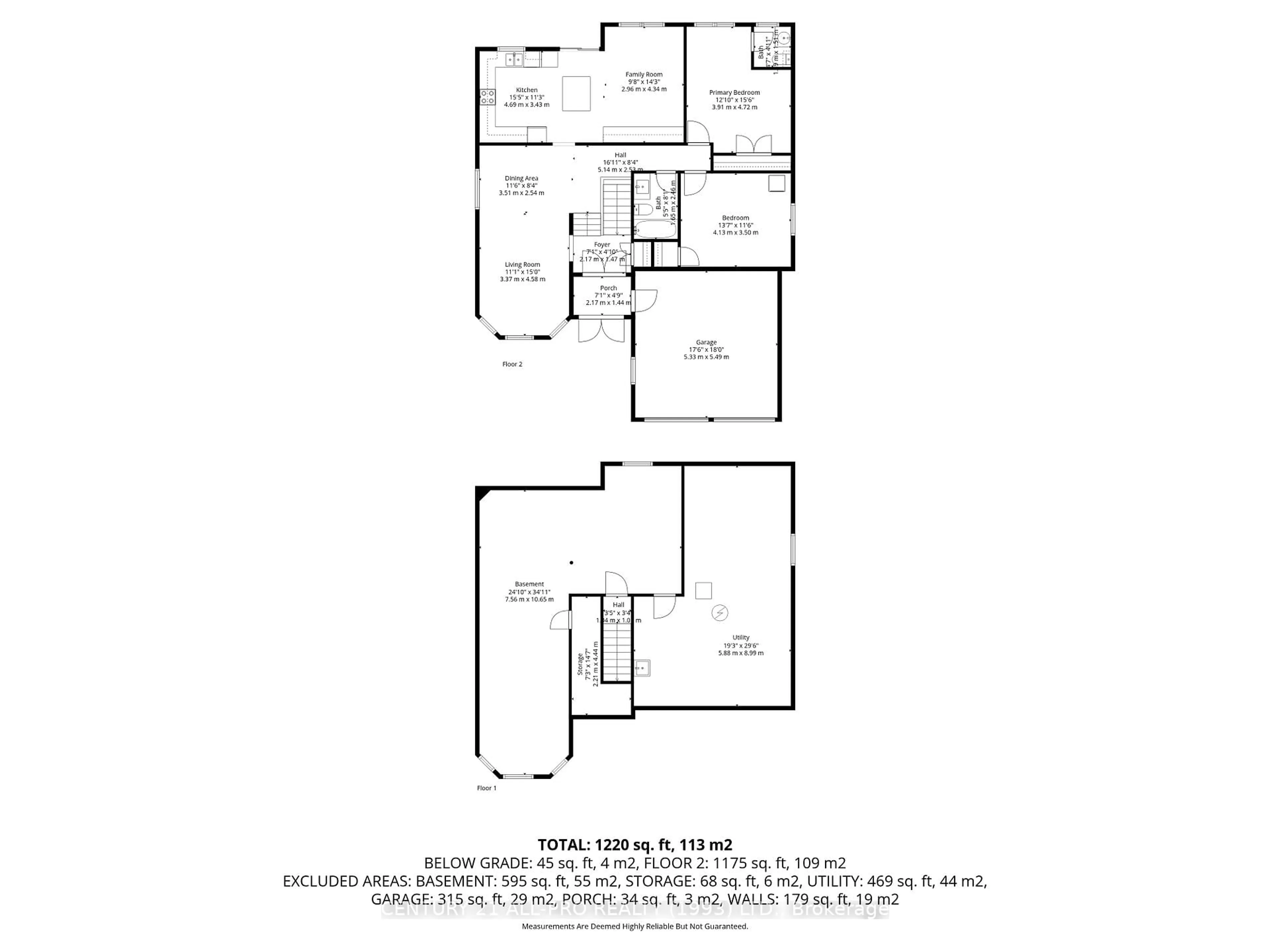 Floor plan for 764 Ewing St, Cobourg Ontario K9A 5P1