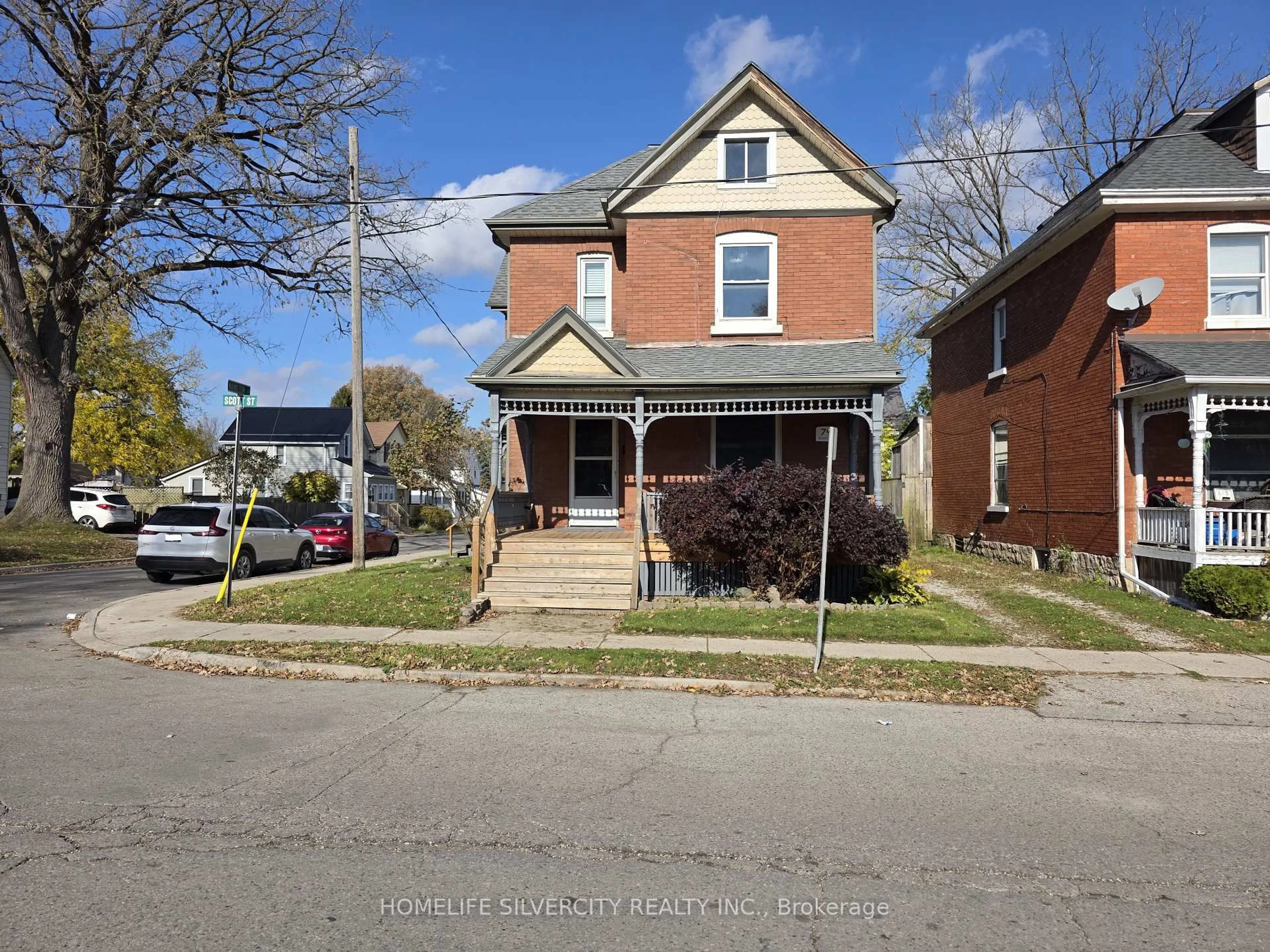 Home with brick exterior material, street for 79 Scott St, St. Thomas Ontario N5P 1L1