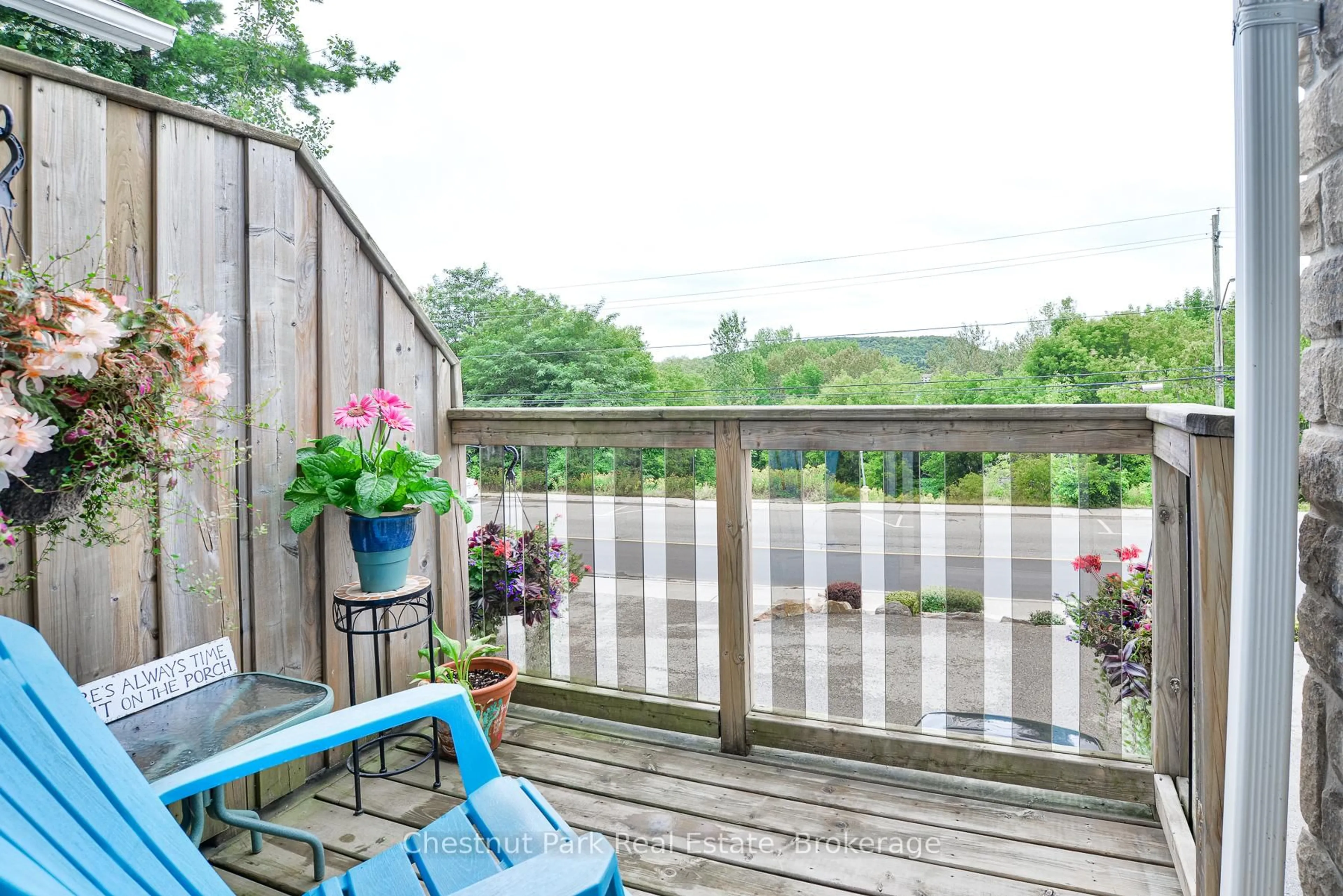 Patio, water/lake/river/ocean view for 99 Main St #5, Huntsville Ontario P1H 1X1