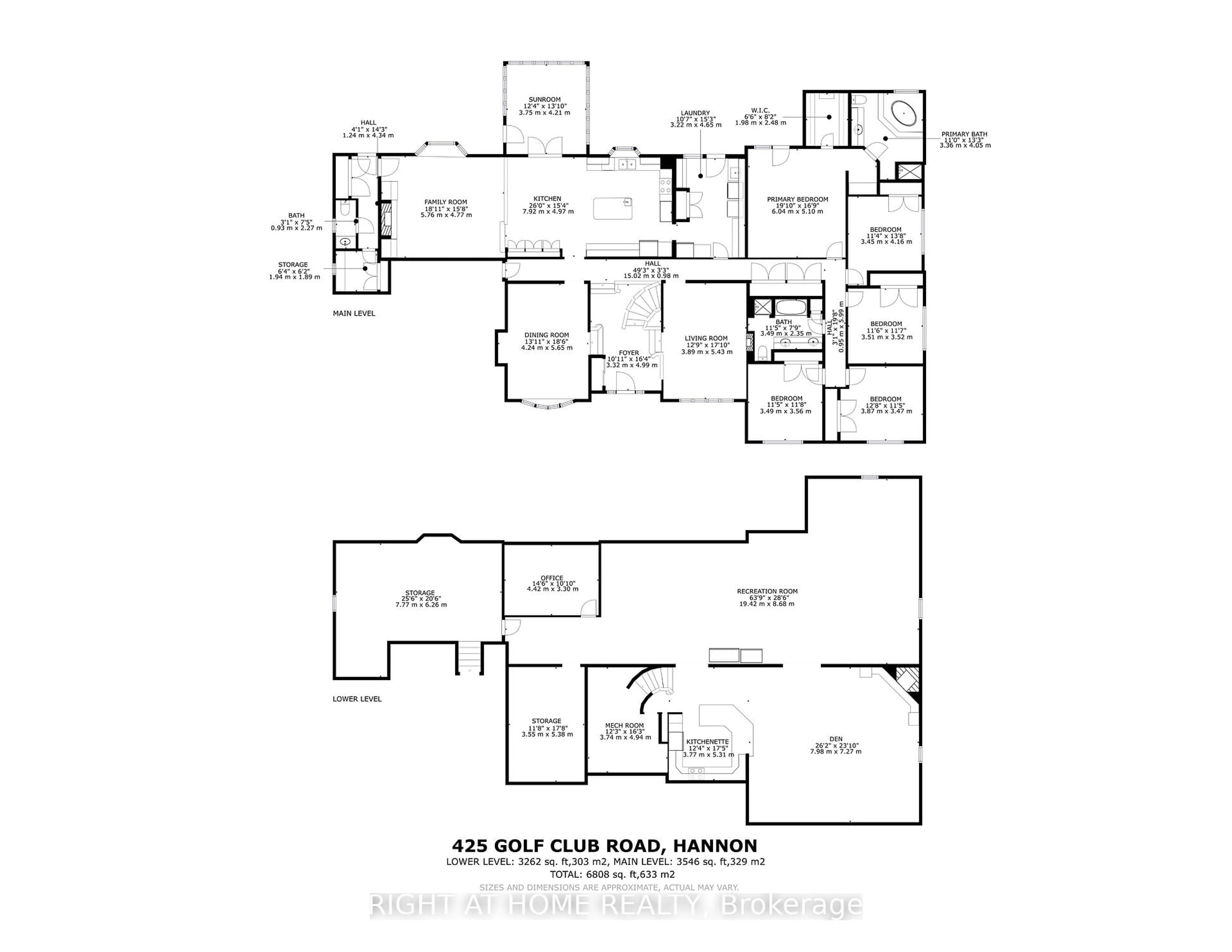 Floor plan for 425 Golf Club Rd, Hamilton Ontario L0R 1P0