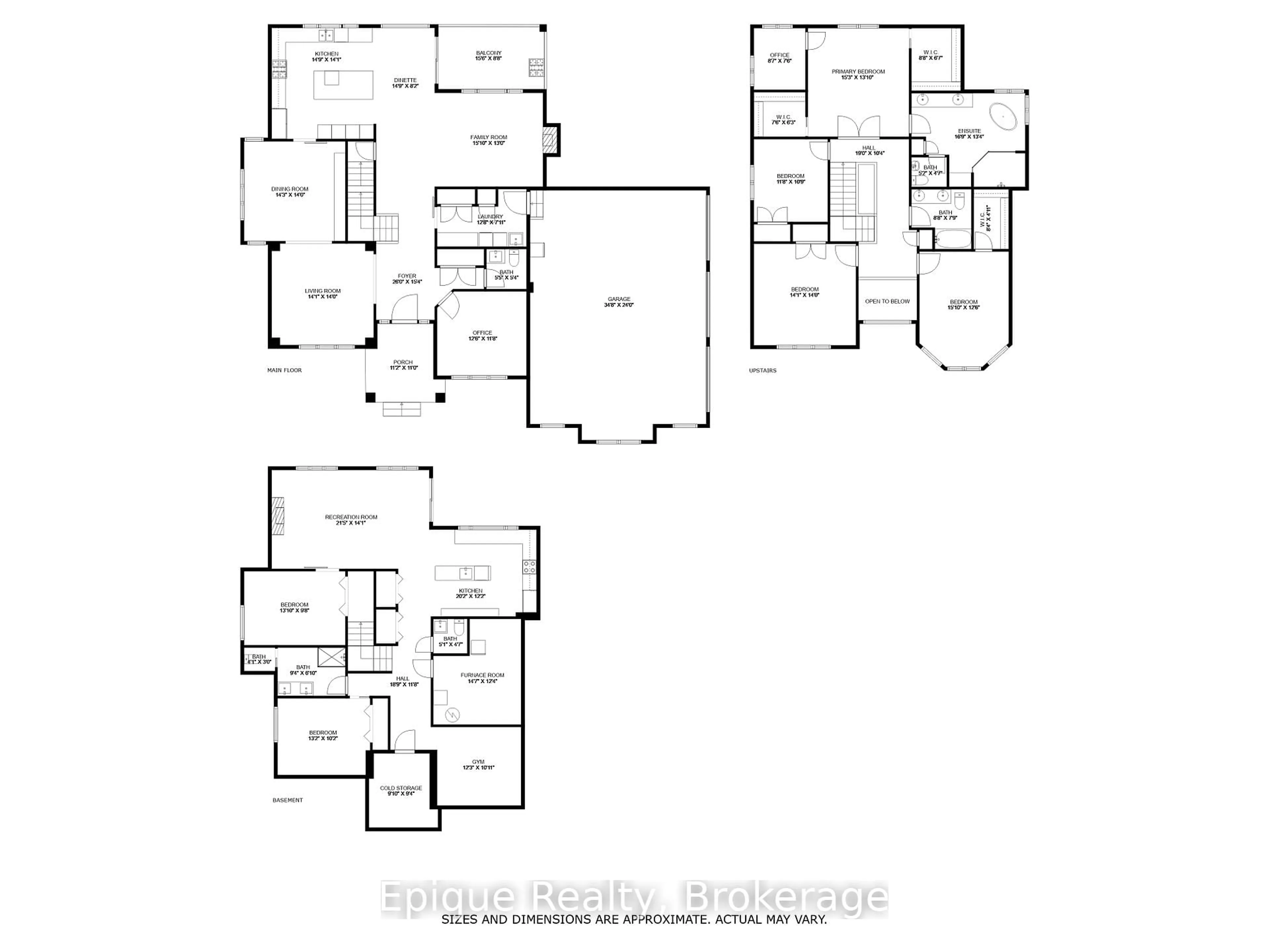 Floor plan for 125 Crewson Crt, Erin Ontario N0B 2K0