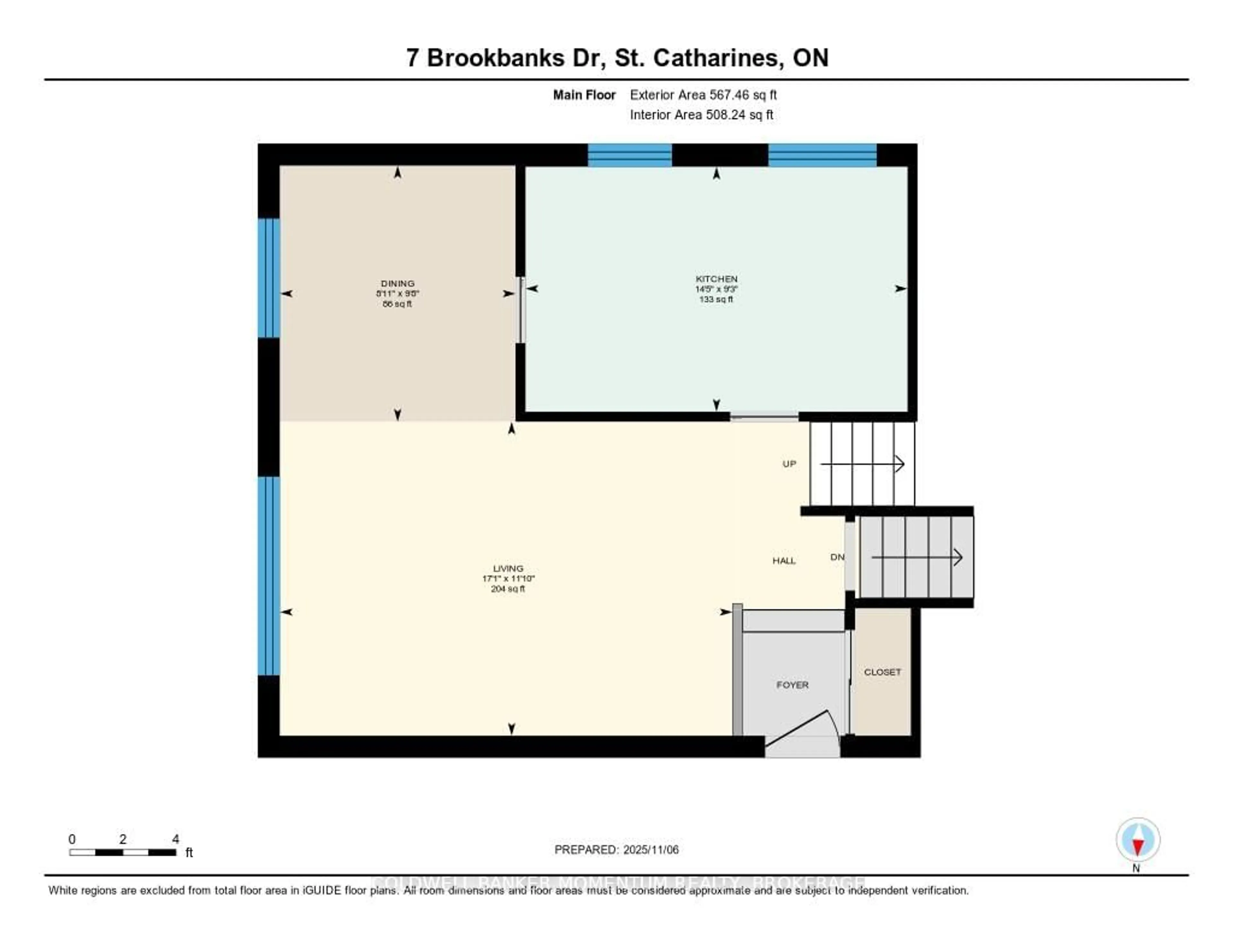 Floor plan for 7 Brookbanks Dr, St. Catharines Ontario L2N 3W5