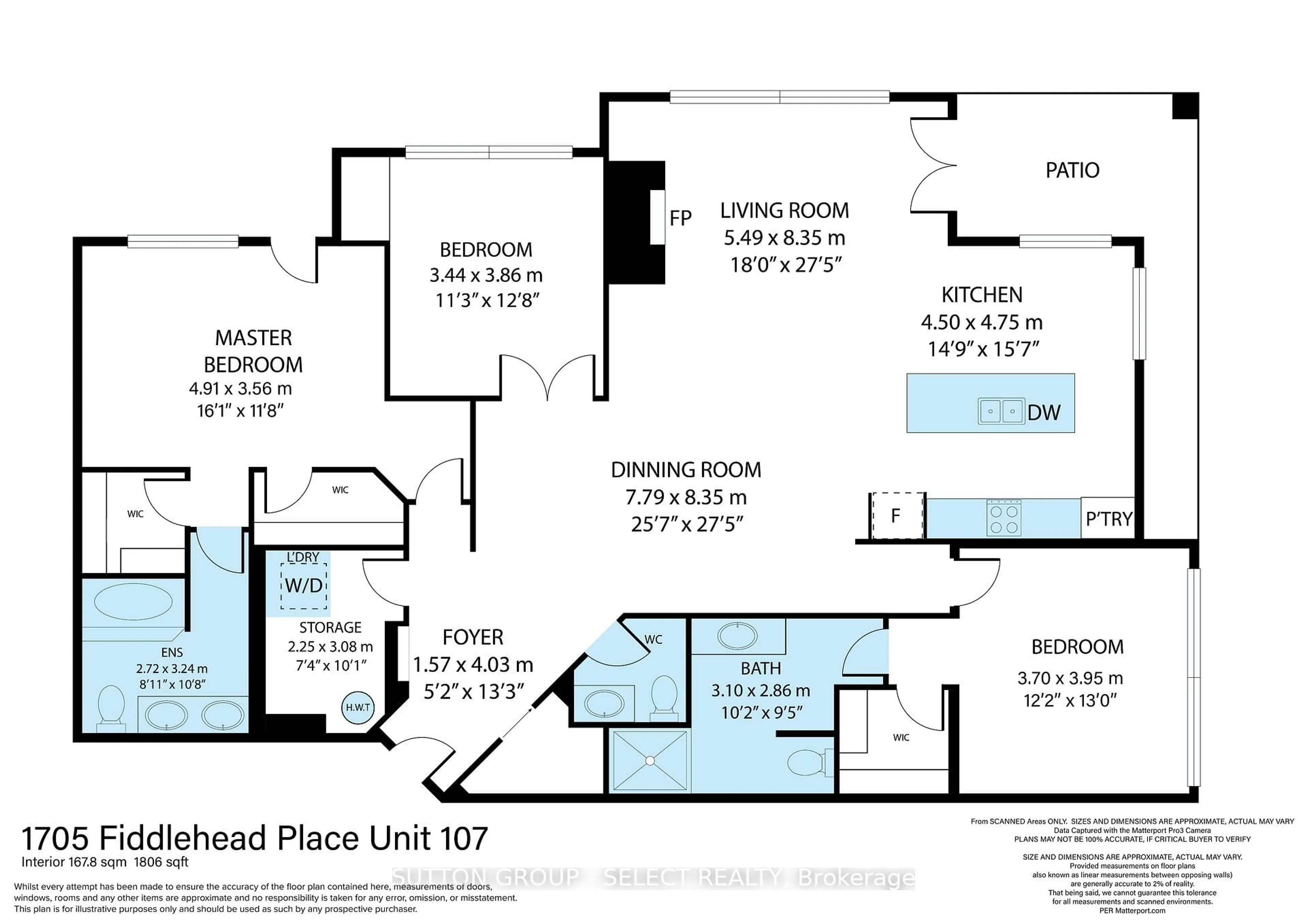 Floor plan for 1705 Fiddlehead Pl #107, London North Ontario N6G 0S1