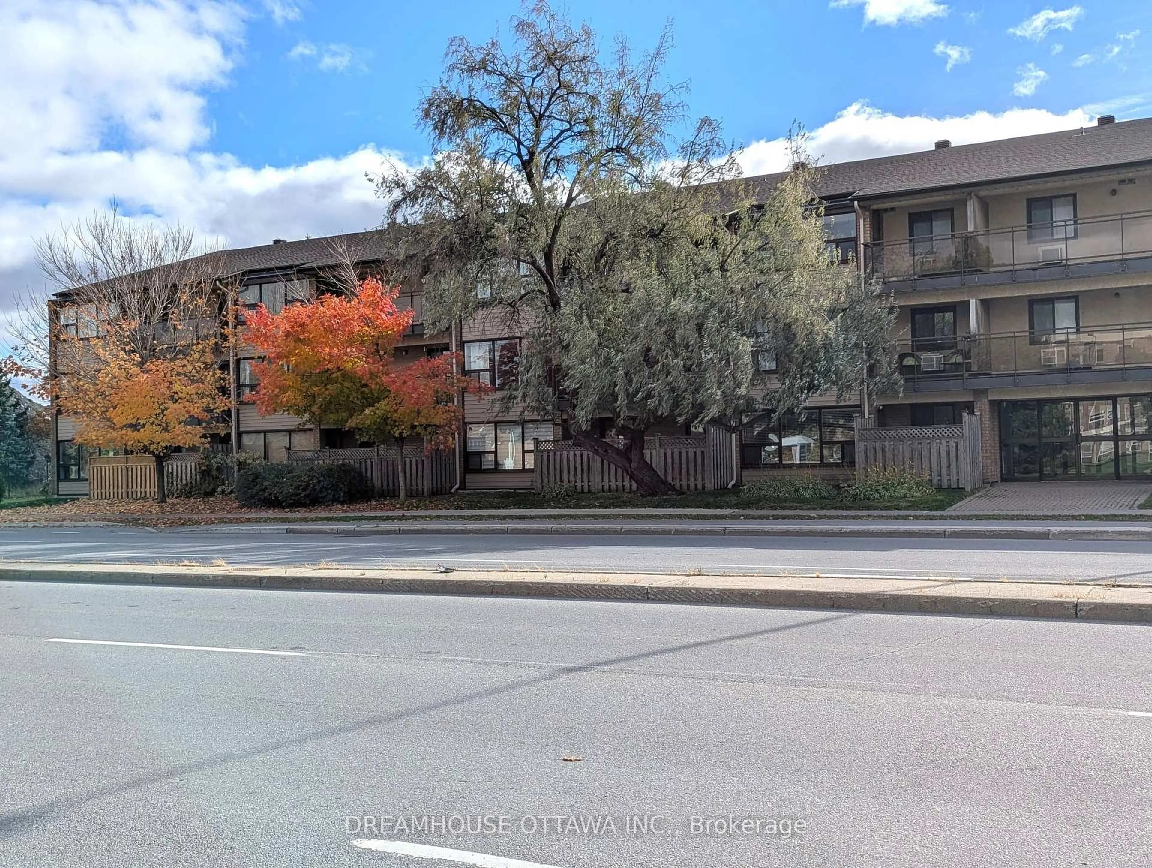 A pic from outside/outdoor area/front of a property/back of a property/a pic from drone, street for 1490 Heron Rd #107, Ottawa Ontario K1V 6A5