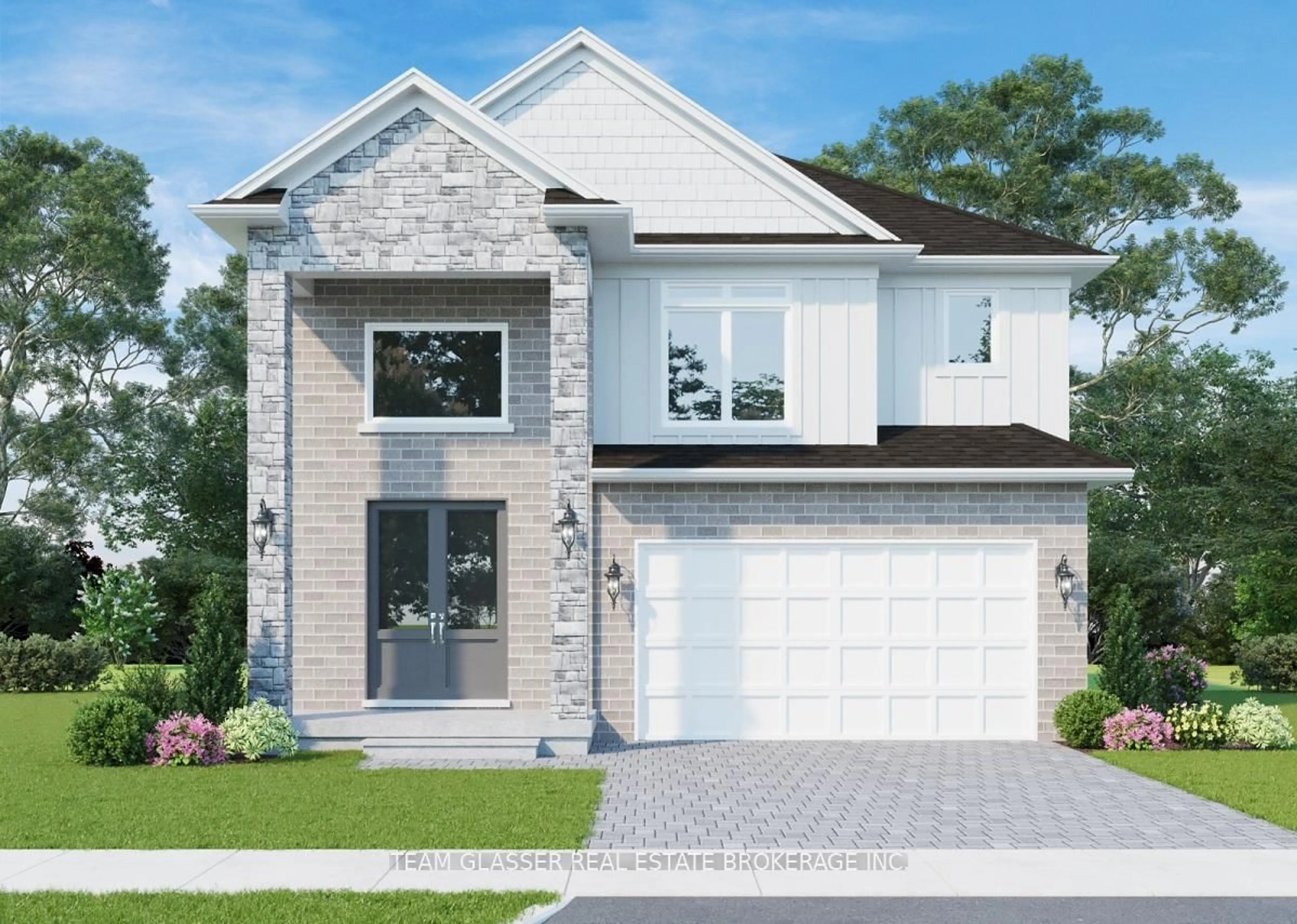 Home with brick exterior material, street for 64 Allister LOT 99 Dr, Middlesex Centre Ontario N0L 1R0