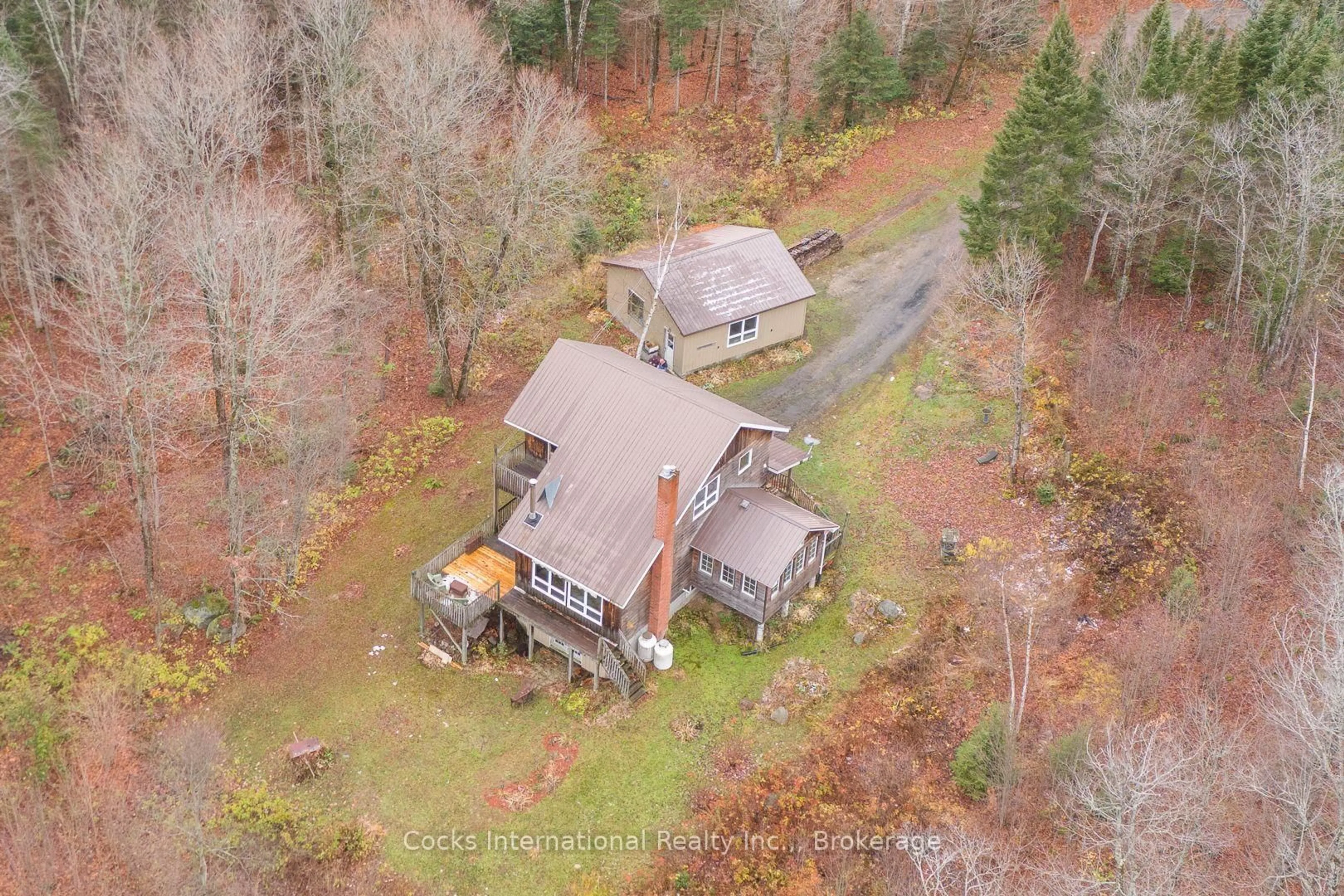 A pic from outside/outdoor area/front of a property/back of a property/a pic from drone, unknown for 621 Chapman Strong Rd, Strong Ontario P0A 1Z0