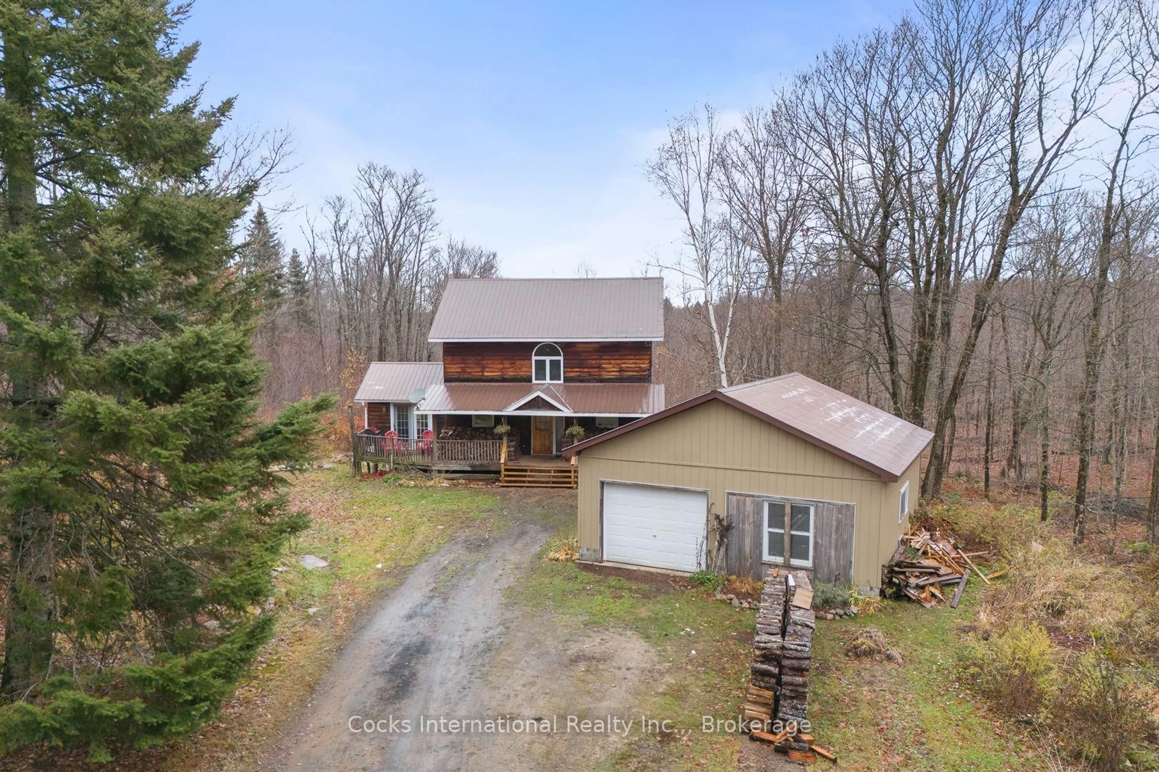 A pic from outside/outdoor area/front of a property/back of a property/a pic from drone, unknown for 621 Chapman Strong Rd, Strong Ontario P0A 1Z0