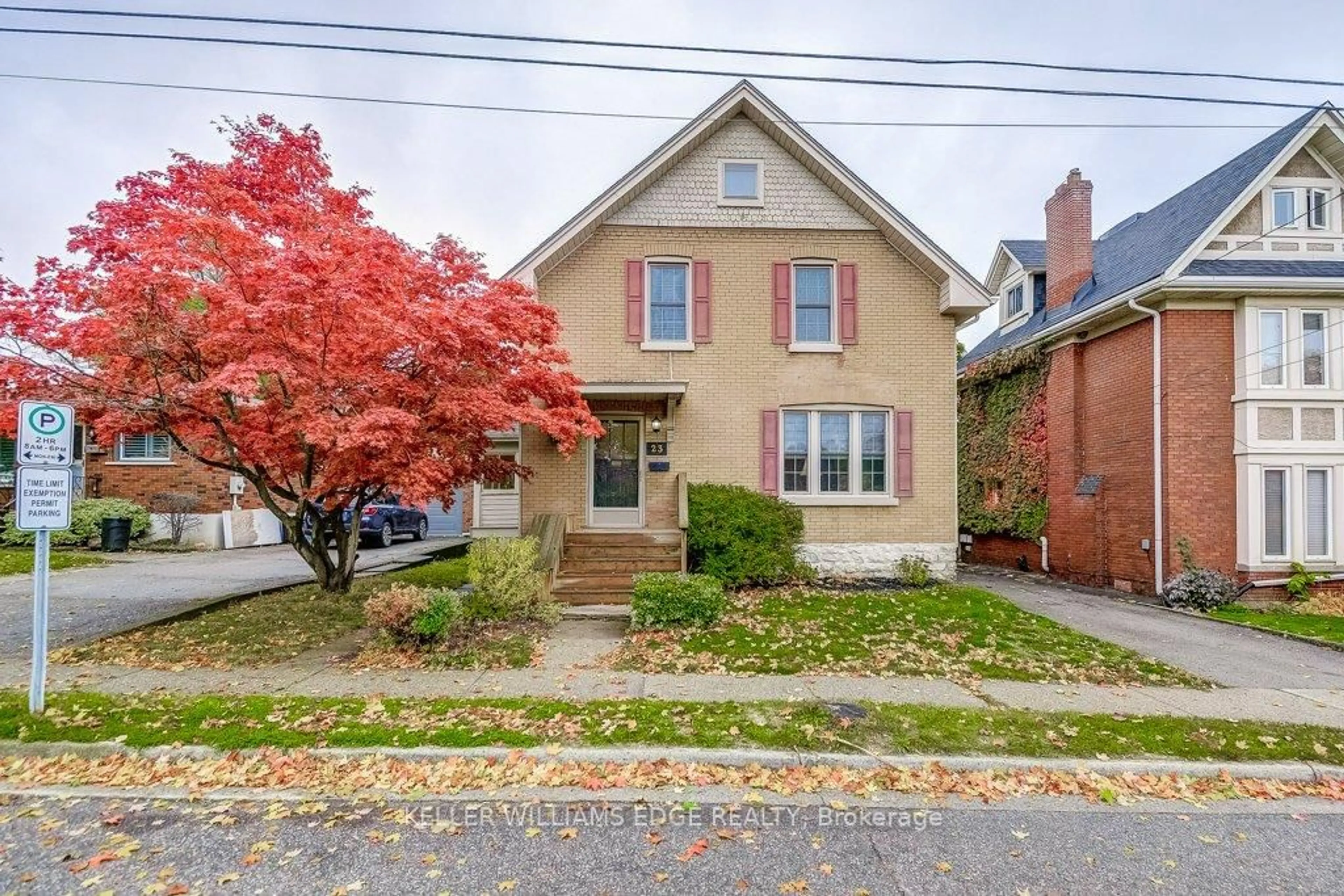 Home with brick exterior material, street for 23 Abigail Ave, Brantford Ontario N3R 4R8