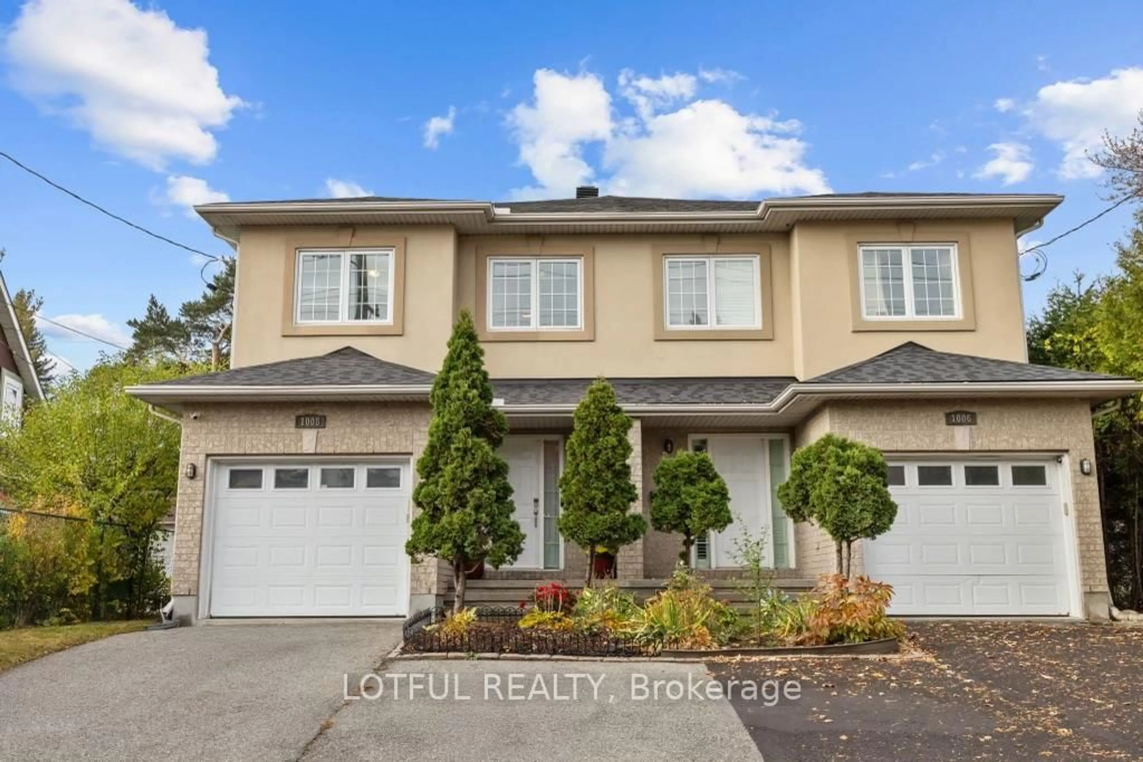 Home with vinyl exterior material, street for 1008 Pinecrest Rd, Ottawa Ontario K2B 6B5