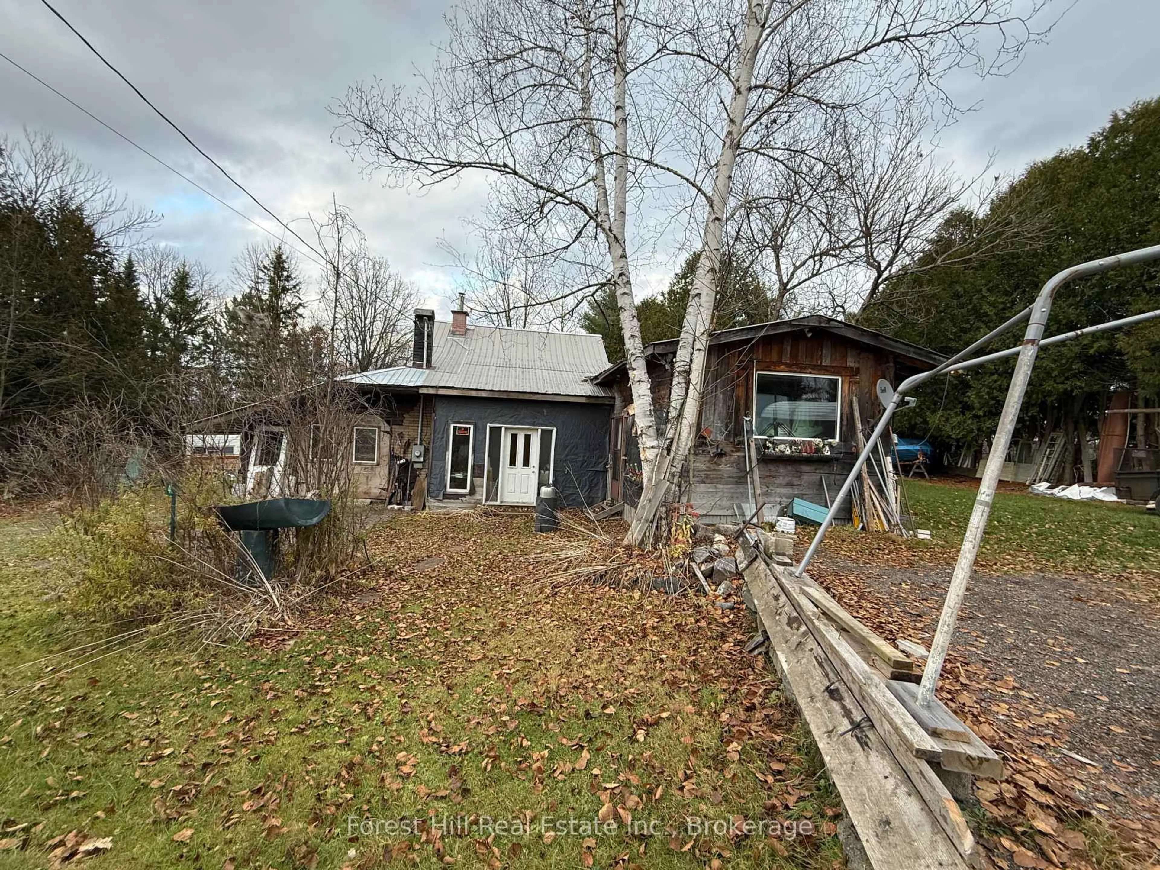 A pic from outside/outdoor area/front of a property/back of a property/a pic from drone, unknown for 47 Old Mill Rd, Parry Sound Remote Area Ontario P0H 1A0