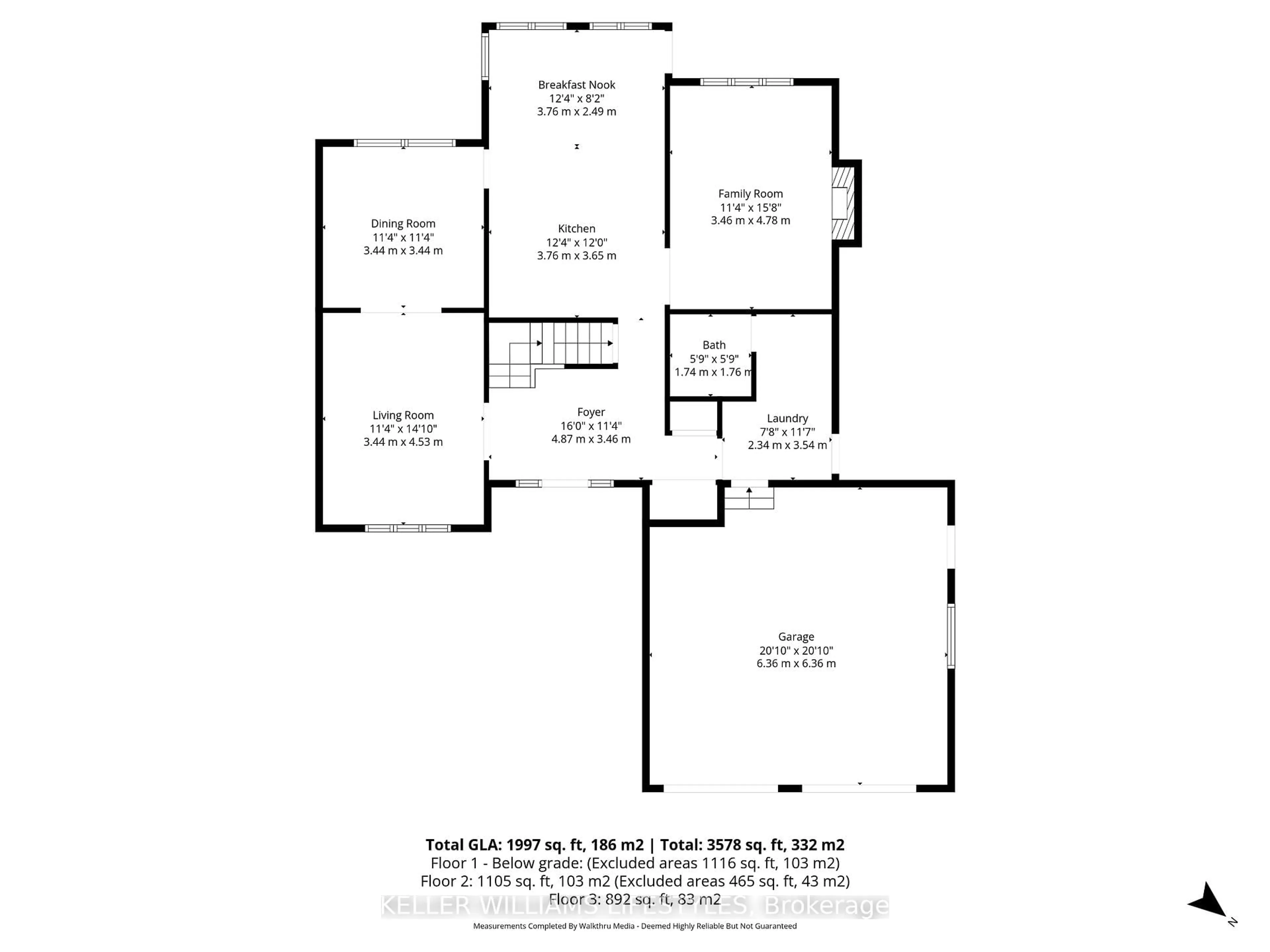 Floor plan for 47 Hummingbird Cres, London South Ontario N6J 4M3