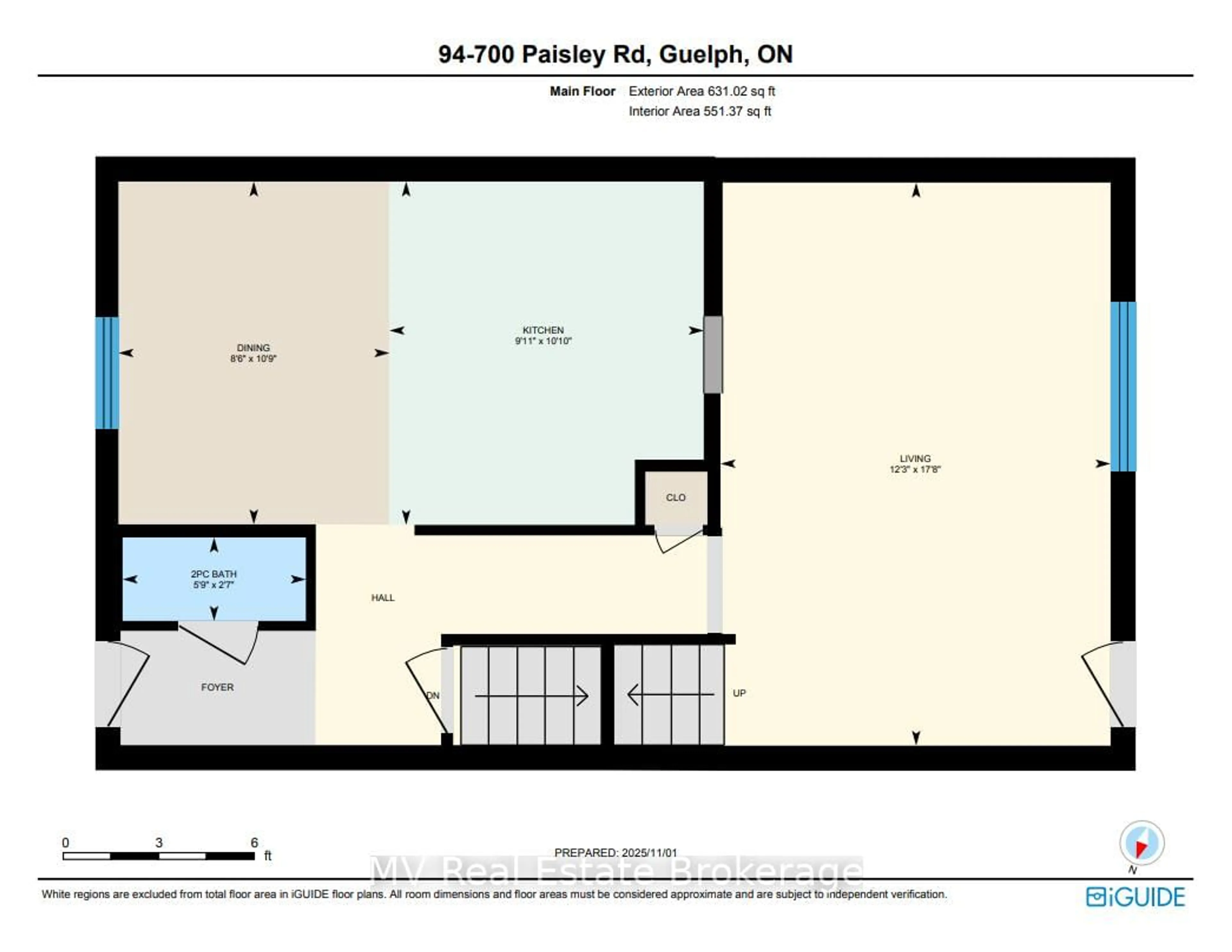 Floor plan for 700 Paisley Rd #94, Guelph Ontario N1K 1A3