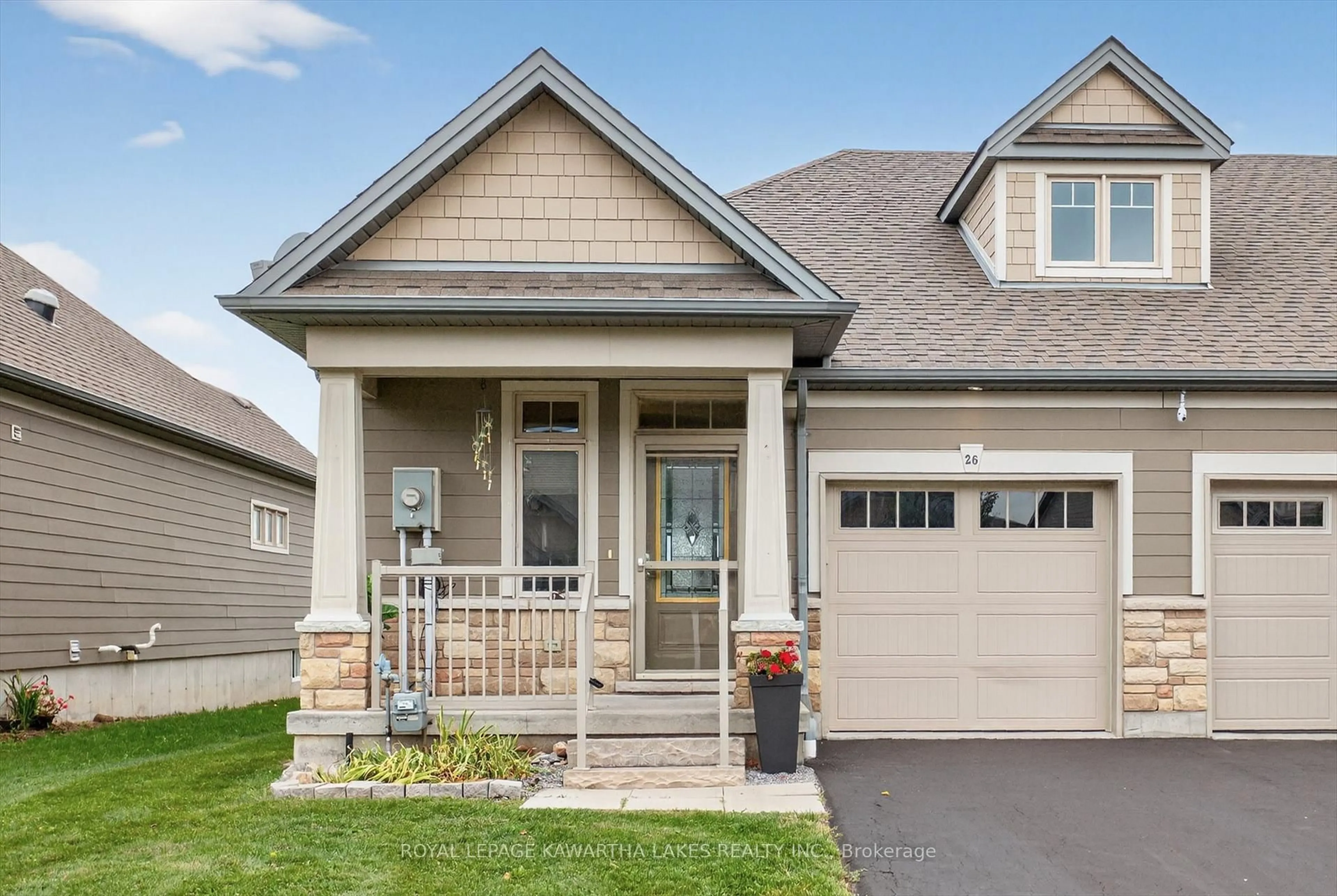 Home with vinyl exterior material, street for 26 Chadwin Dr, Kawartha Lakes Ontario K9V 0E9