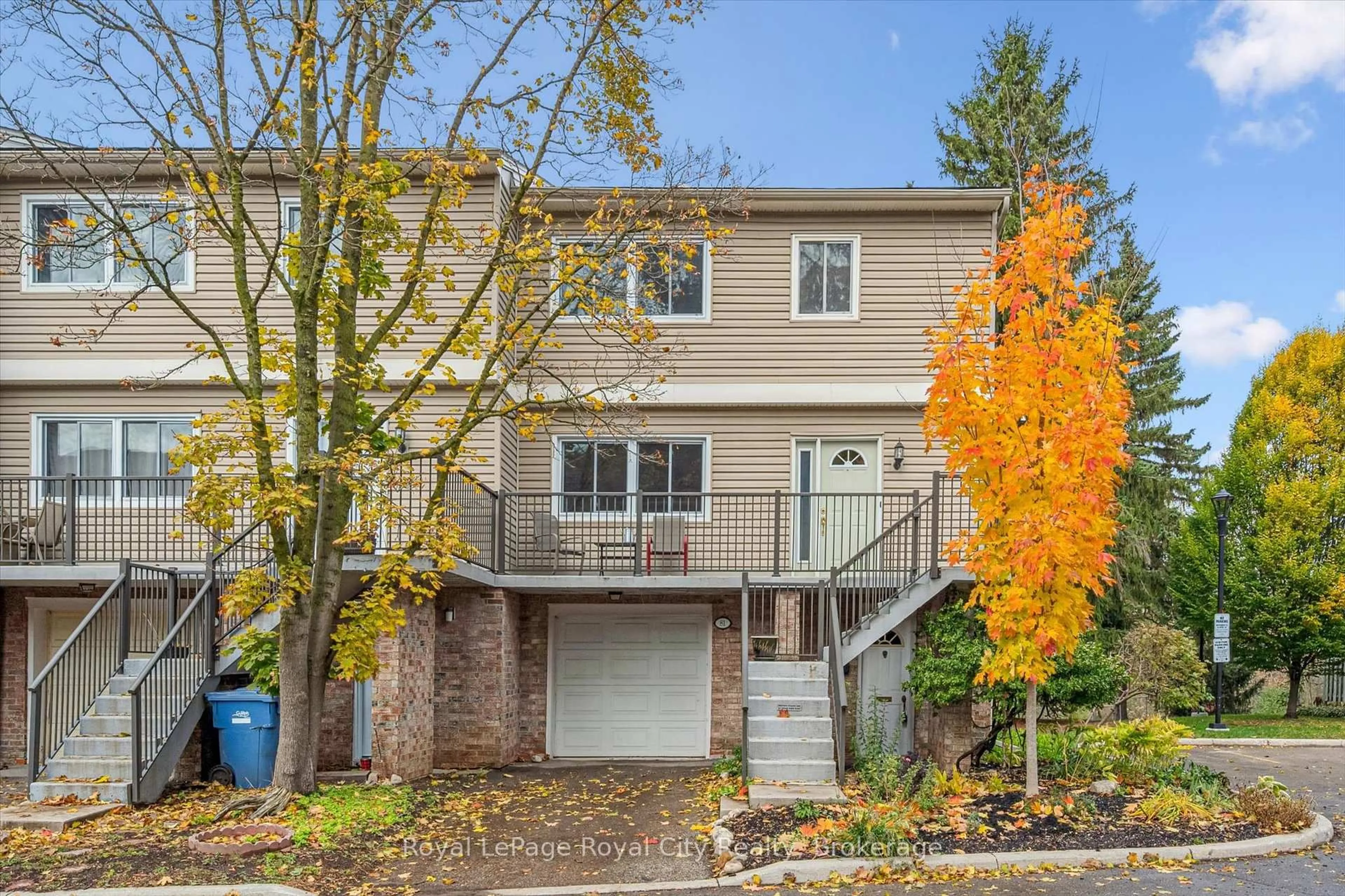 Home with vinyl exterior material, street for 295 Water St #81, Guelph Ontario N1G 2X5