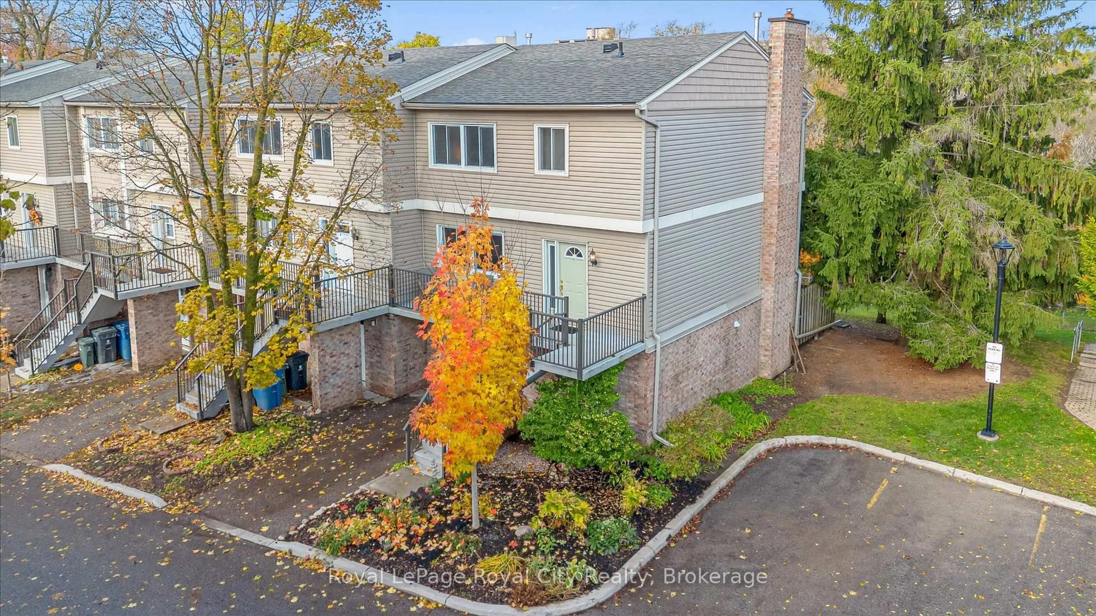 A pic from outside/outdoor area/front of a property/back of a property/a pic from drone, street for 295 Water St #81, Guelph Ontario N1G 2X5