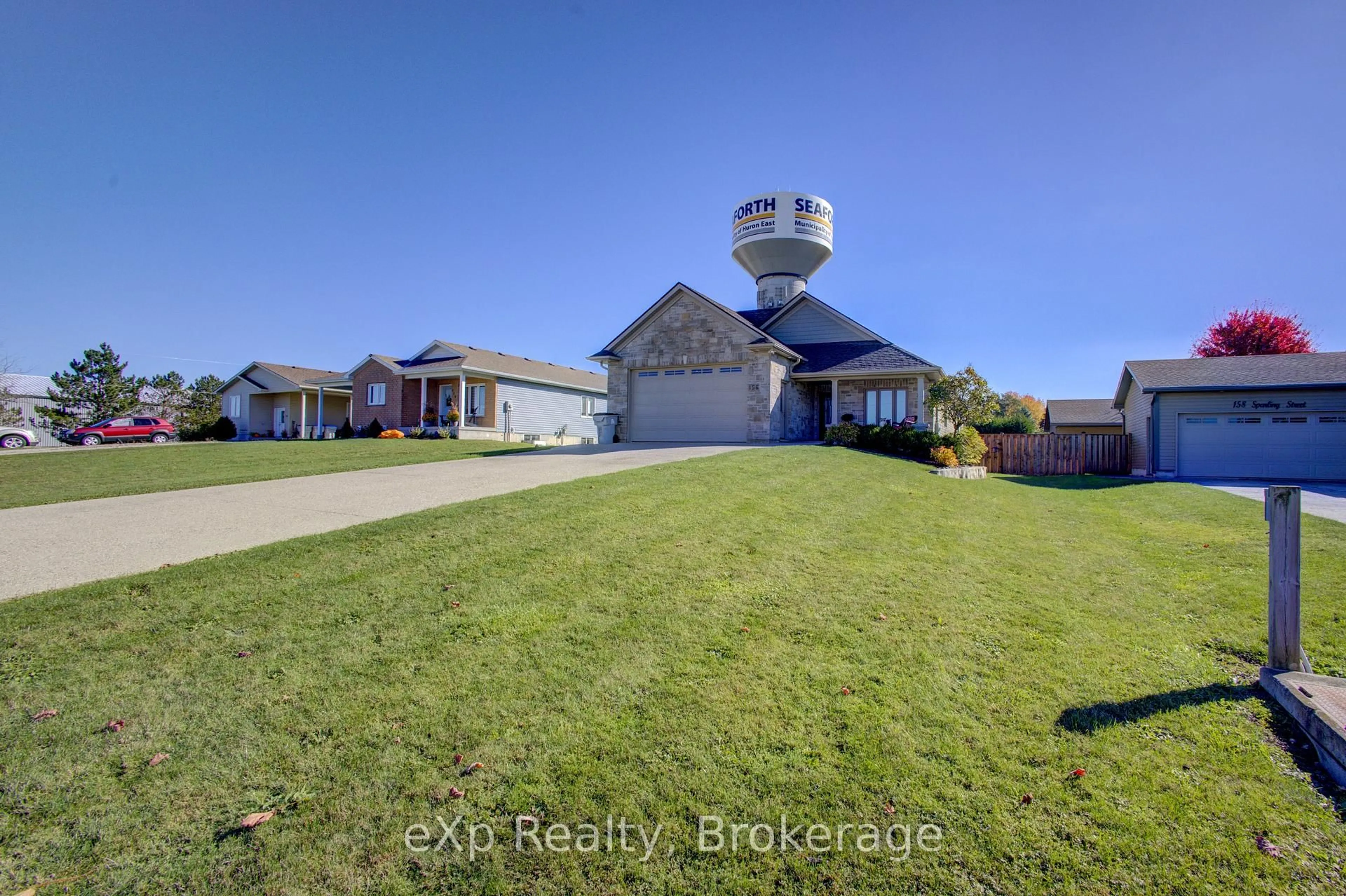 A pic from outside/outdoor area/front of a property/back of a property/a pic from drone, water/lake/river/ocean view for 156 Sparling St, Huron East Ontario N0K 1W0