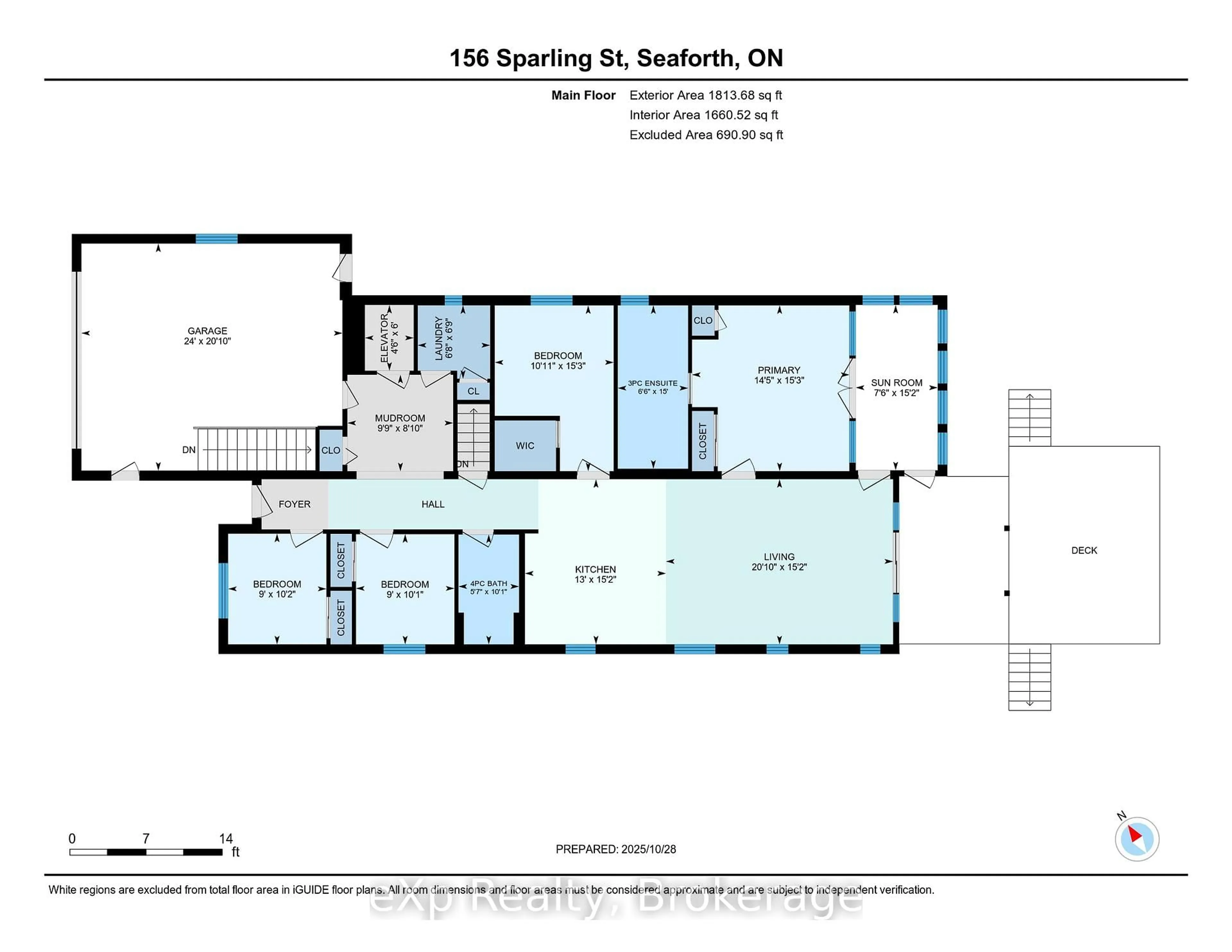 Floor plan for 156 Sparling St, Huron East Ontario N0K 1W0