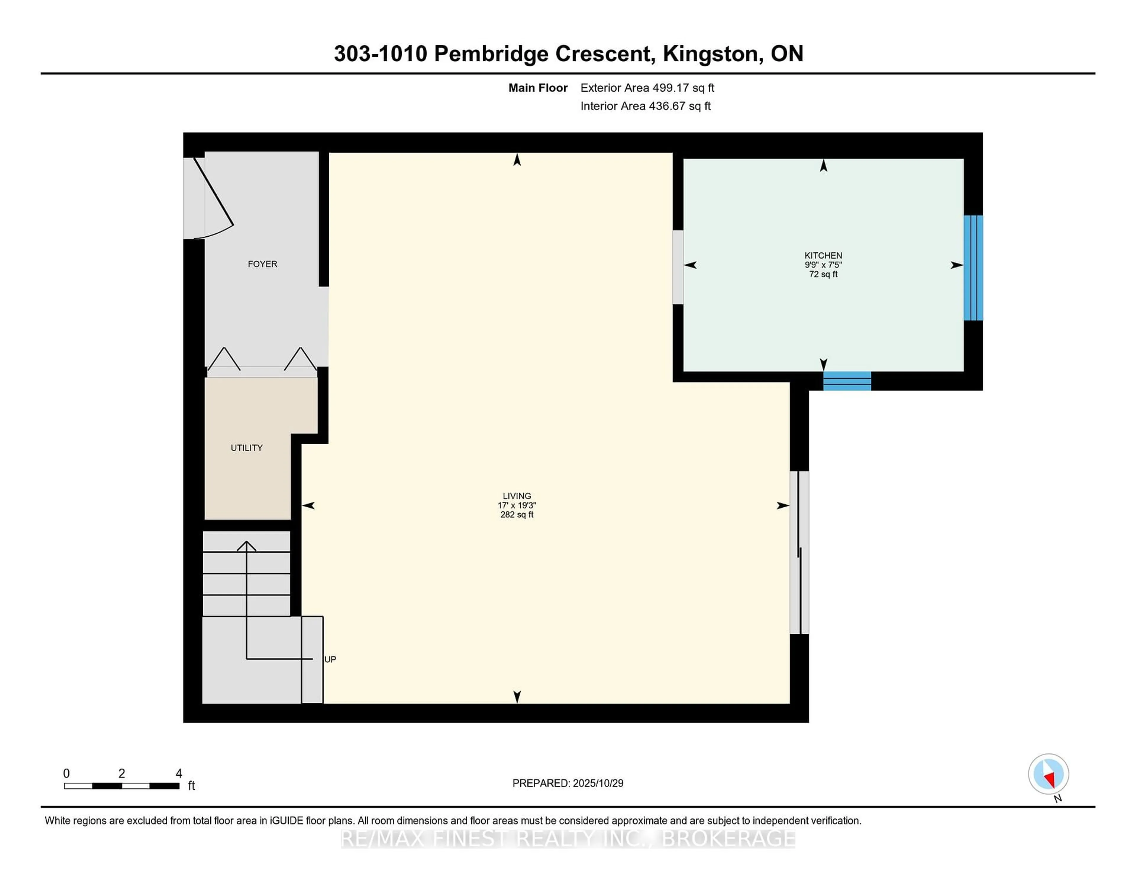 Floor plan for 1010 Pembridge Cres #303, Kingston Ontario K7P 1A3