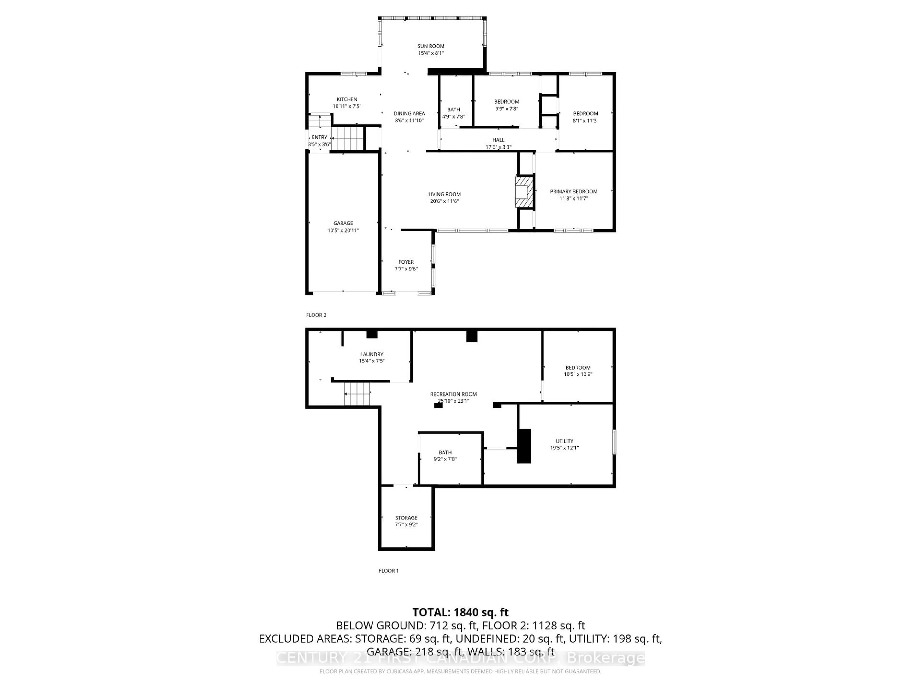 Floor plan for 21 Marbenor Cres, London East Ontario N5W 1T4