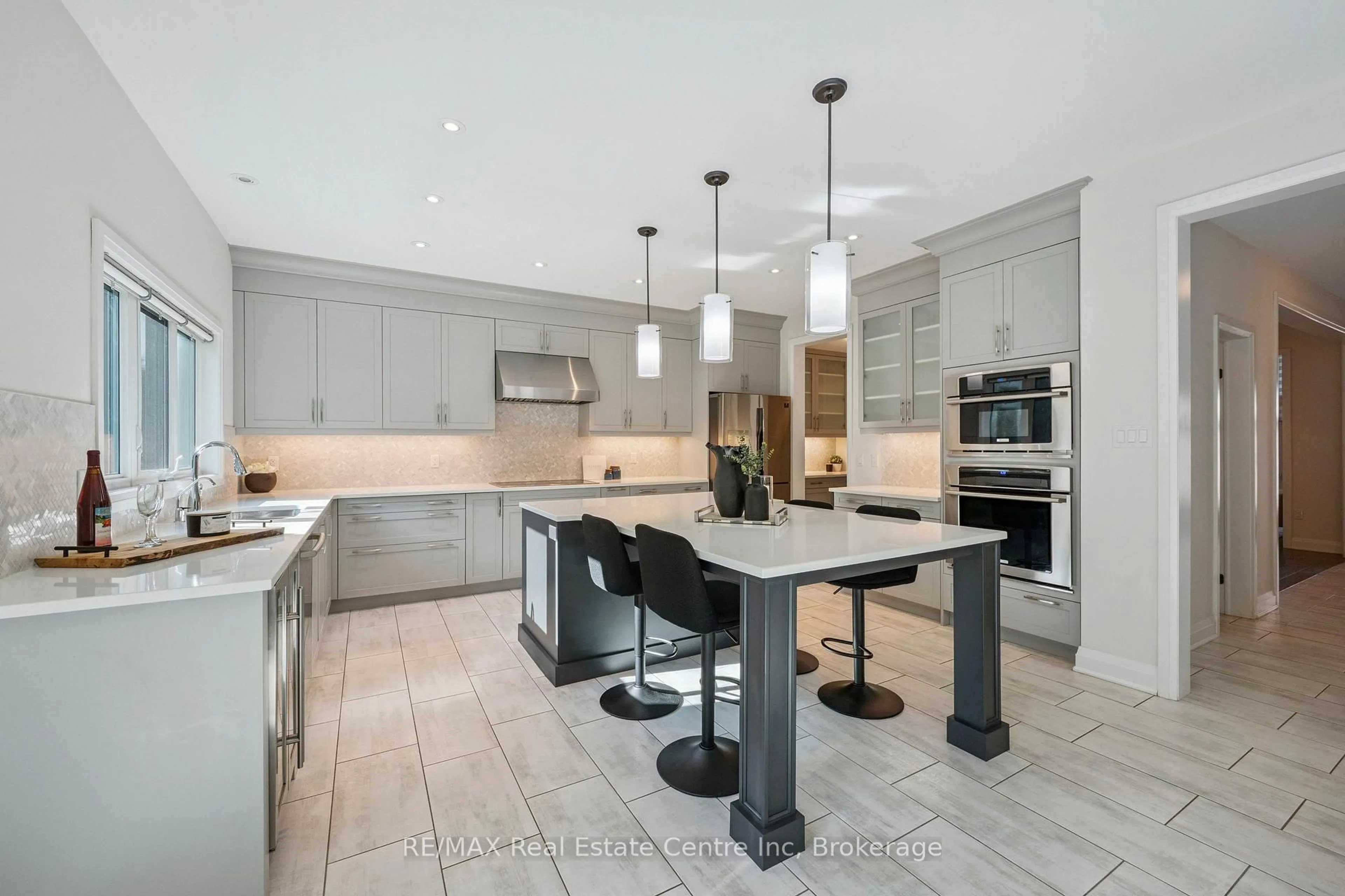 Contemporary kitchen, ceramic/tile floor for 31 EMENY Lane, Guelph Ontario N1L 0H3