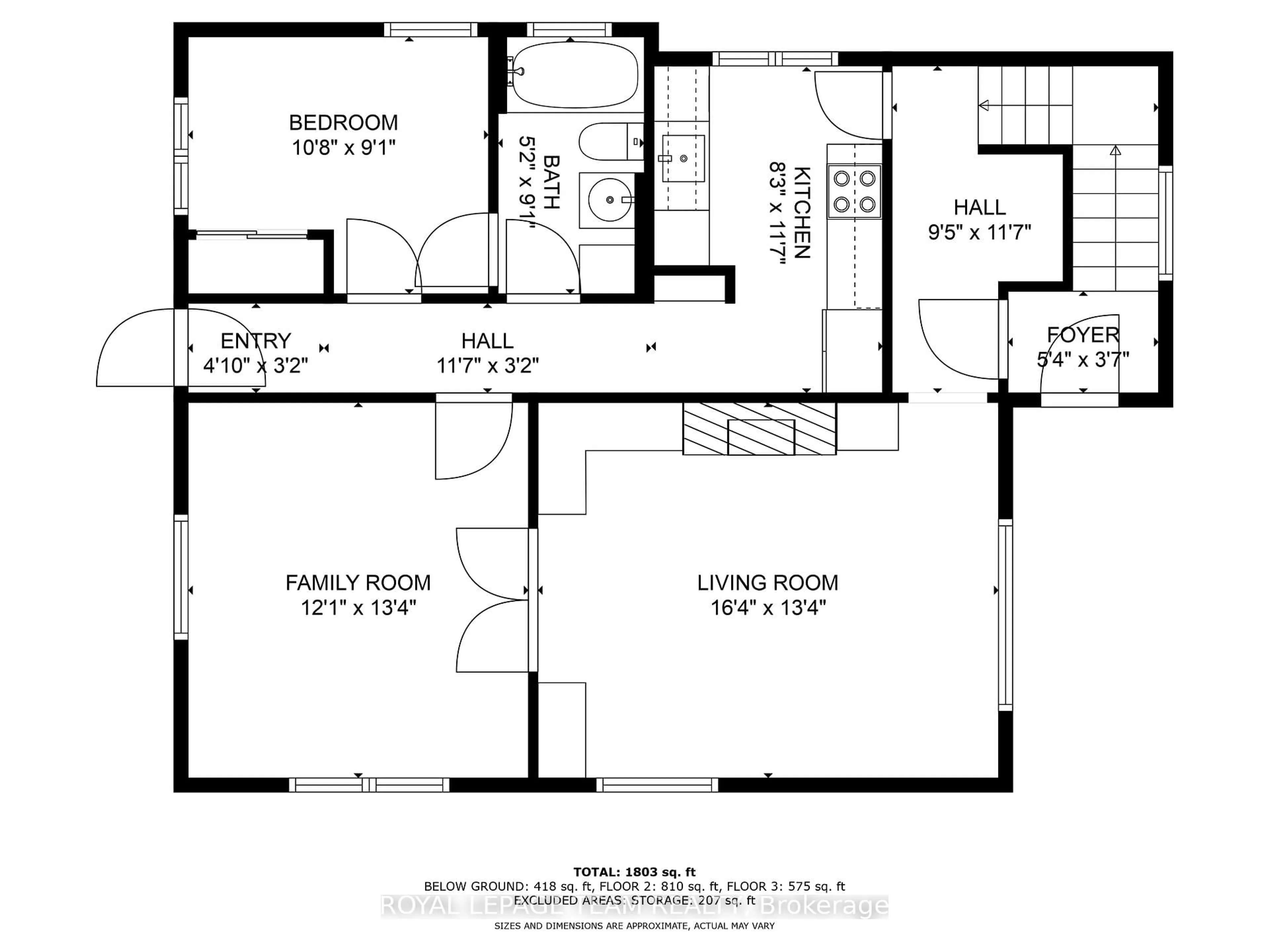 Floor plan for 334 Queen Elizabeth Dr, Ottawa Ontario K1S 3M8