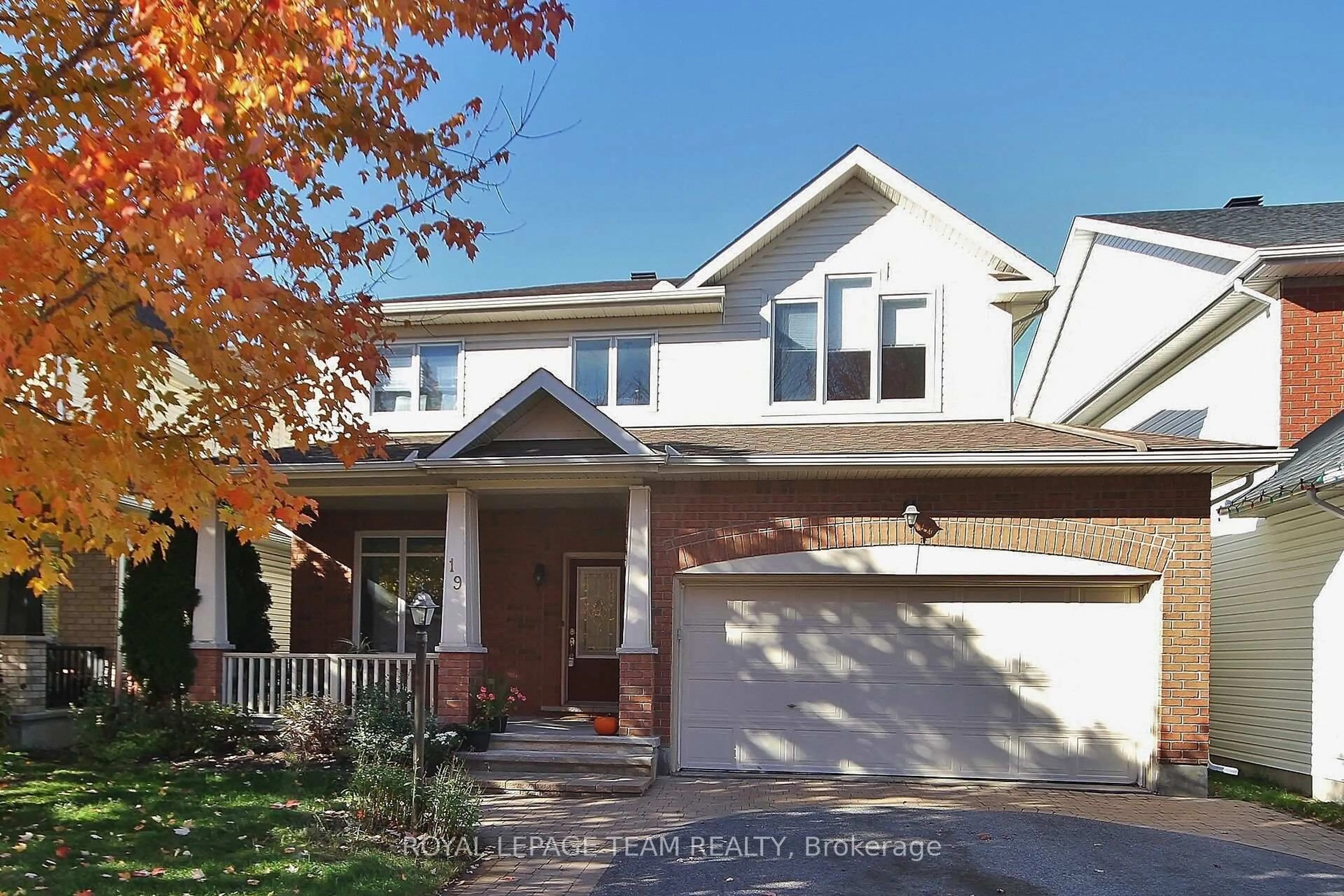 Home with brick exterior material, street for 19 Athena Way, Ottawa Ontario K2G 6S1